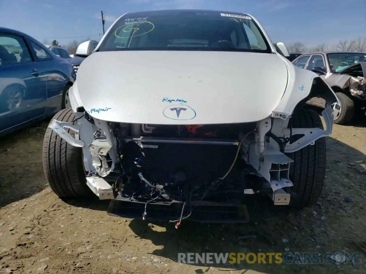 9 Photograph of a damaged car 5YJYGDEE3MF077706 TESLA MODEL Y 2021