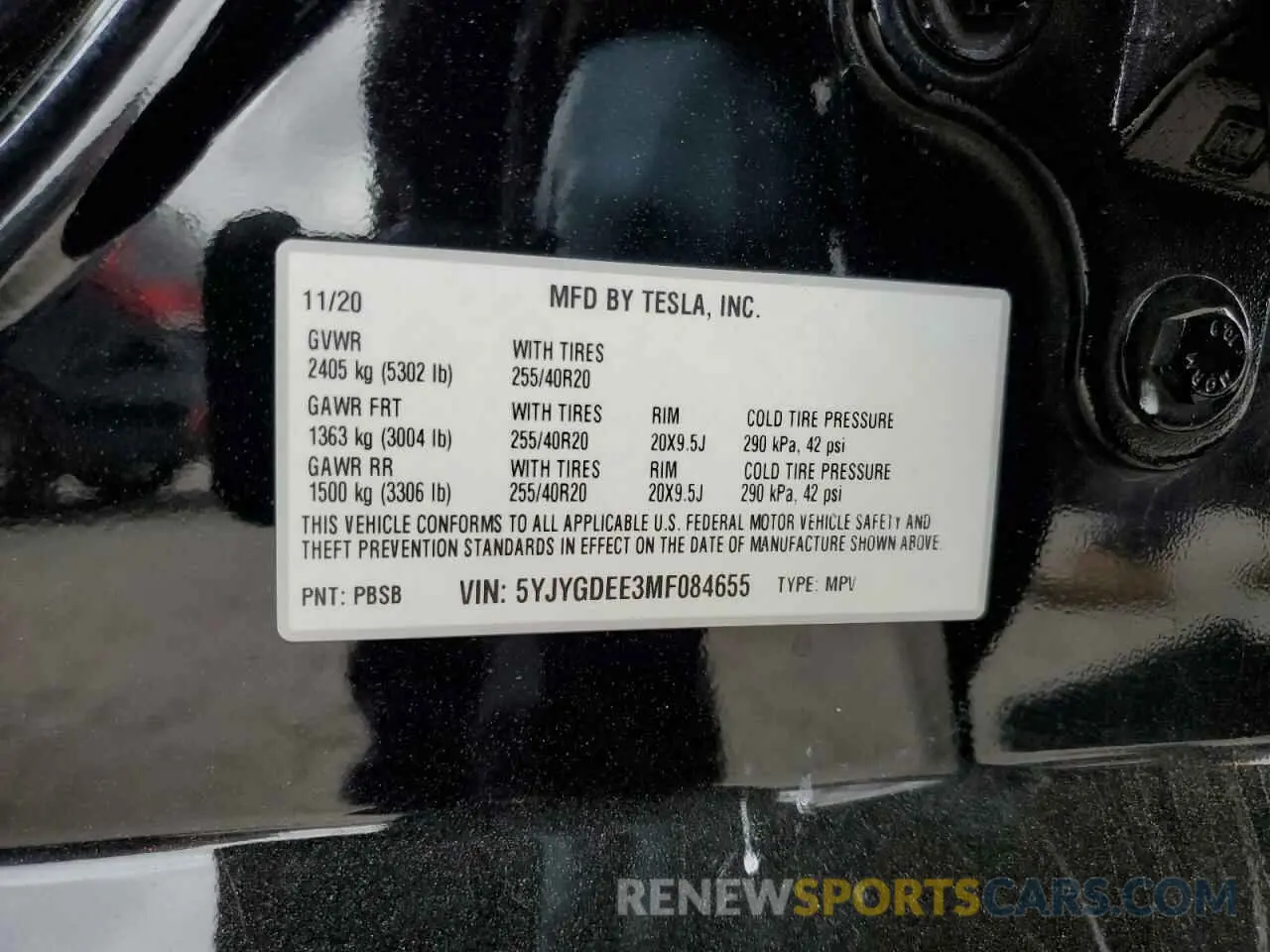 16 Photograph of a damaged car 5YJYGDEE3MF084655 TESLA MODEL Y 2021