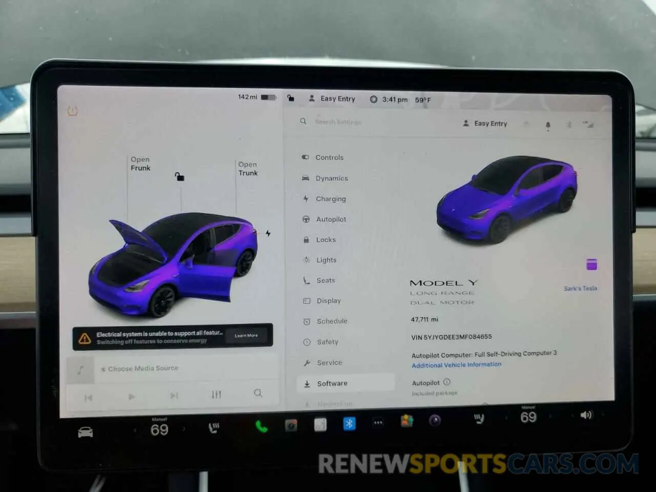 9 Photograph of a damaged car 5YJYGDEE3MF084655 TESLA MODEL Y 2021