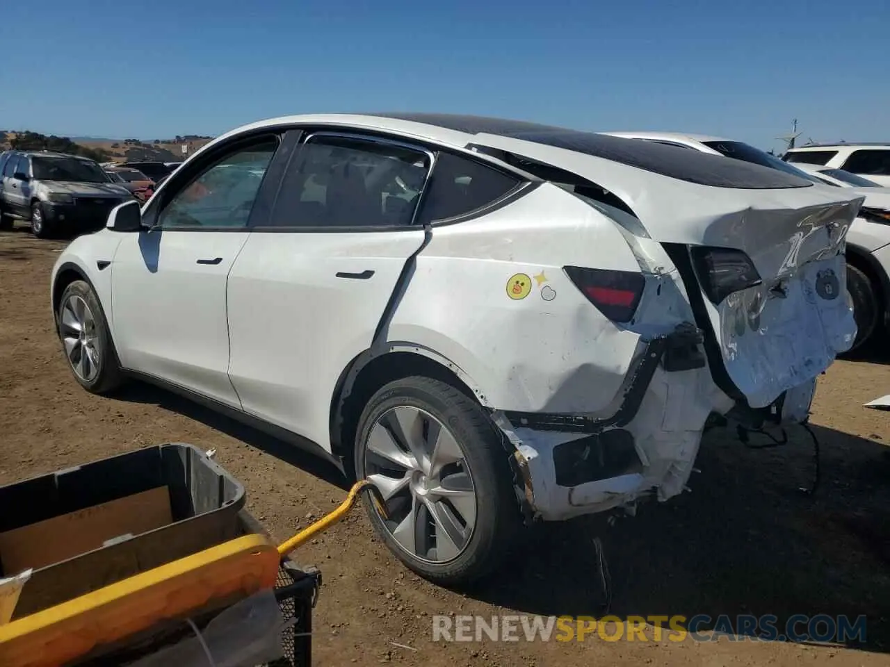2 Photograph of a damaged car 5YJYGDEE3MF086177 TESLA MODEL Y 2021