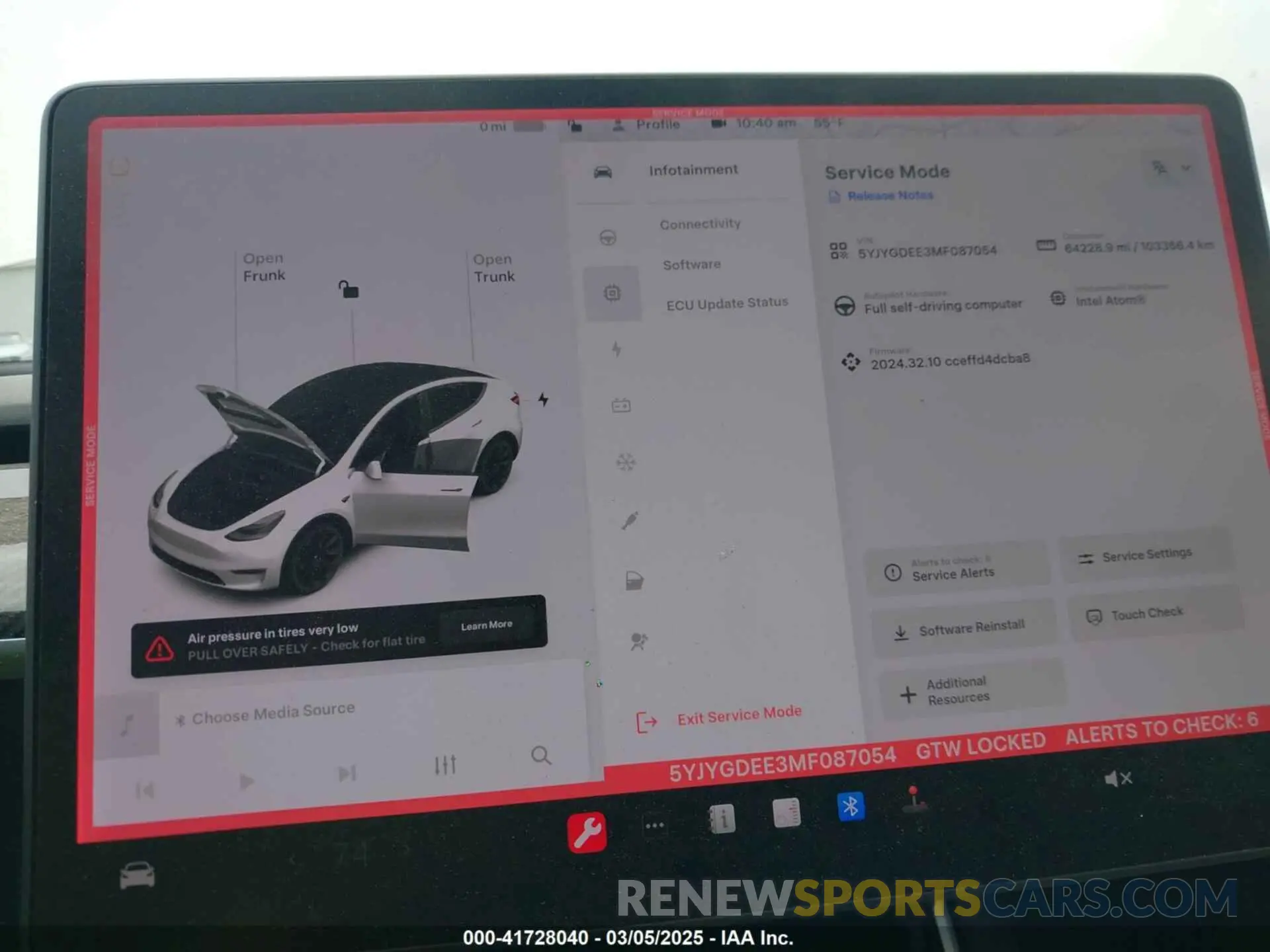 7 Photograph of a damaged car 5YJYGDEE3MF087054 TESLA MODEL Y 2021