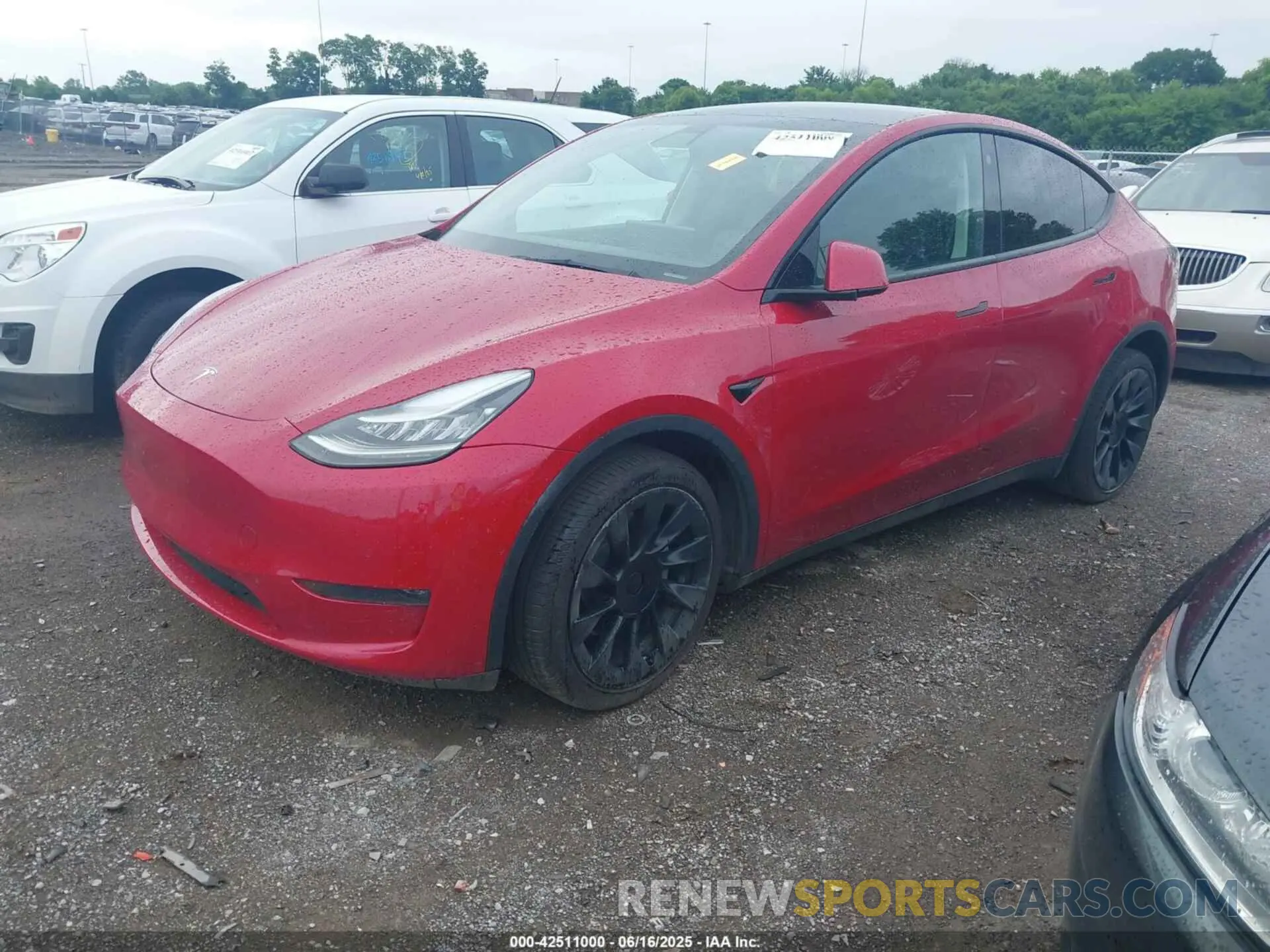 2 Photograph of a damaged car 5YJYGDEE3MF092447 TESLA MODEL Y 2021