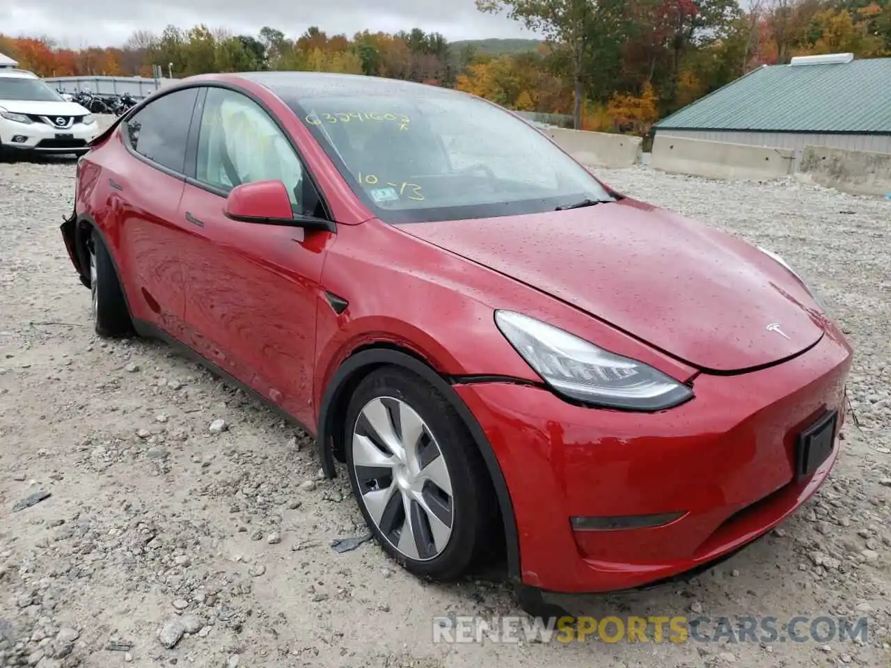 1 Photograph of a damaged car 5YJYGDEE3MF106007 TESLA MODEL Y 2021