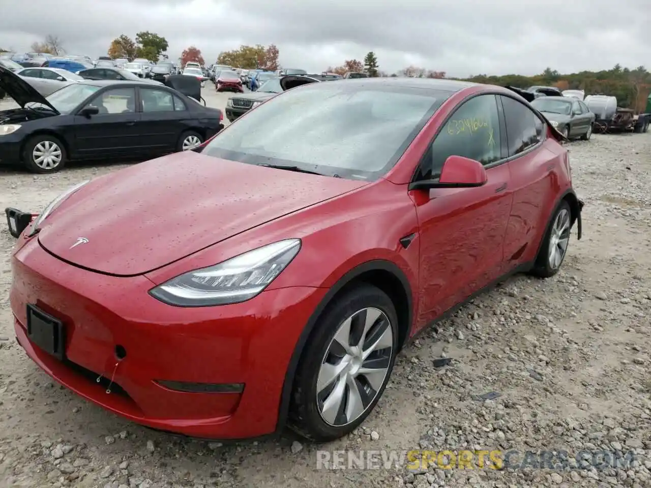 2 Photograph of a damaged car 5YJYGDEE3MF106007 TESLA MODEL Y 2021