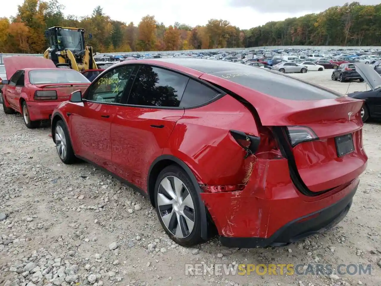 3 Photograph of a damaged car 5YJYGDEE3MF106007 TESLA MODEL Y 2021