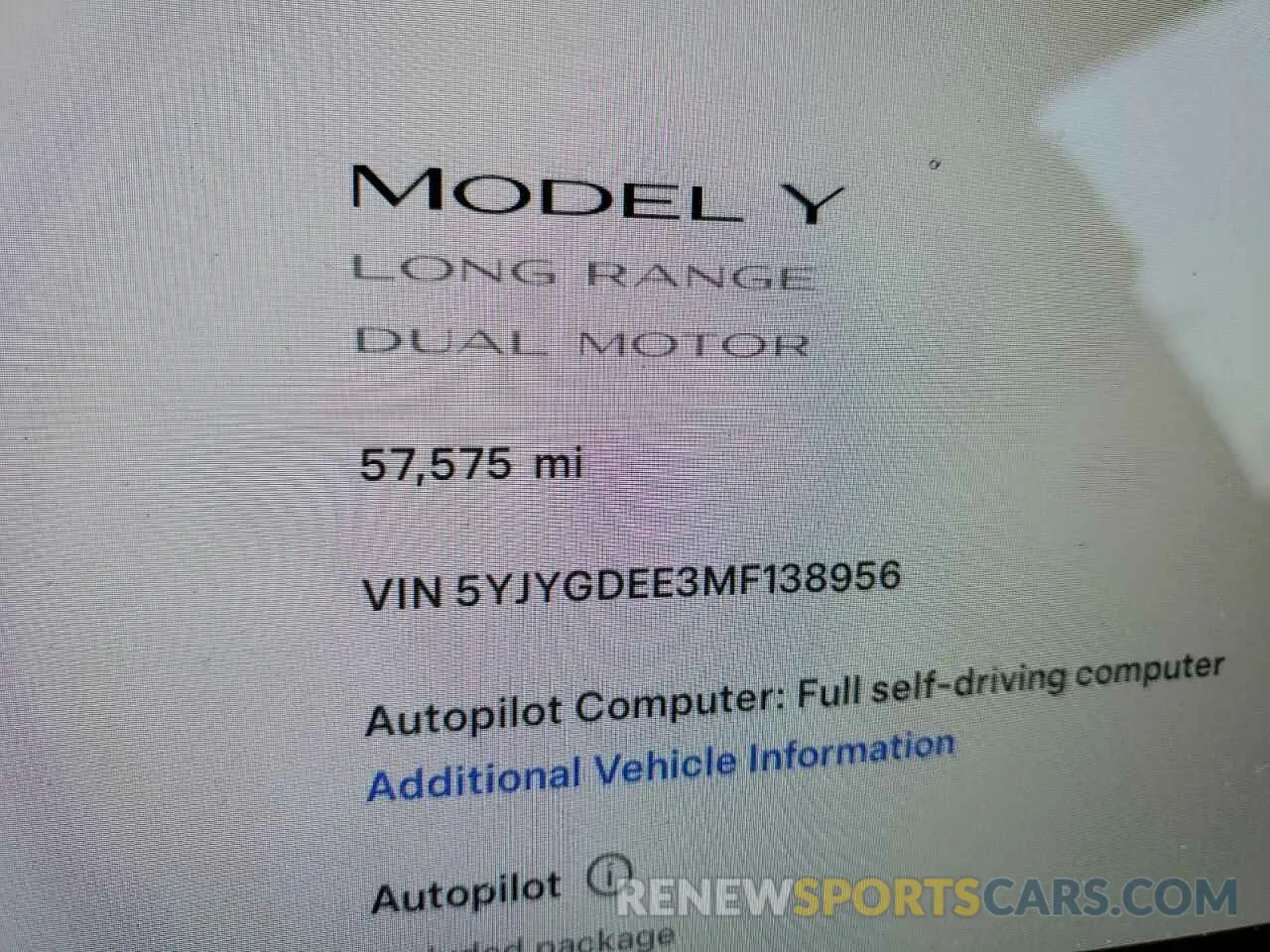 9 Photograph of a damaged car 5YJYGDEE3MF138956 TESLA MODEL Y 2021
