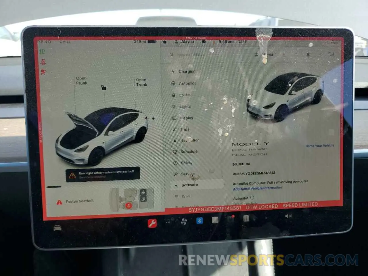 9 Photograph of a damaged car 5YJYGDEE3MF148581 TESLA MODEL Y 2021