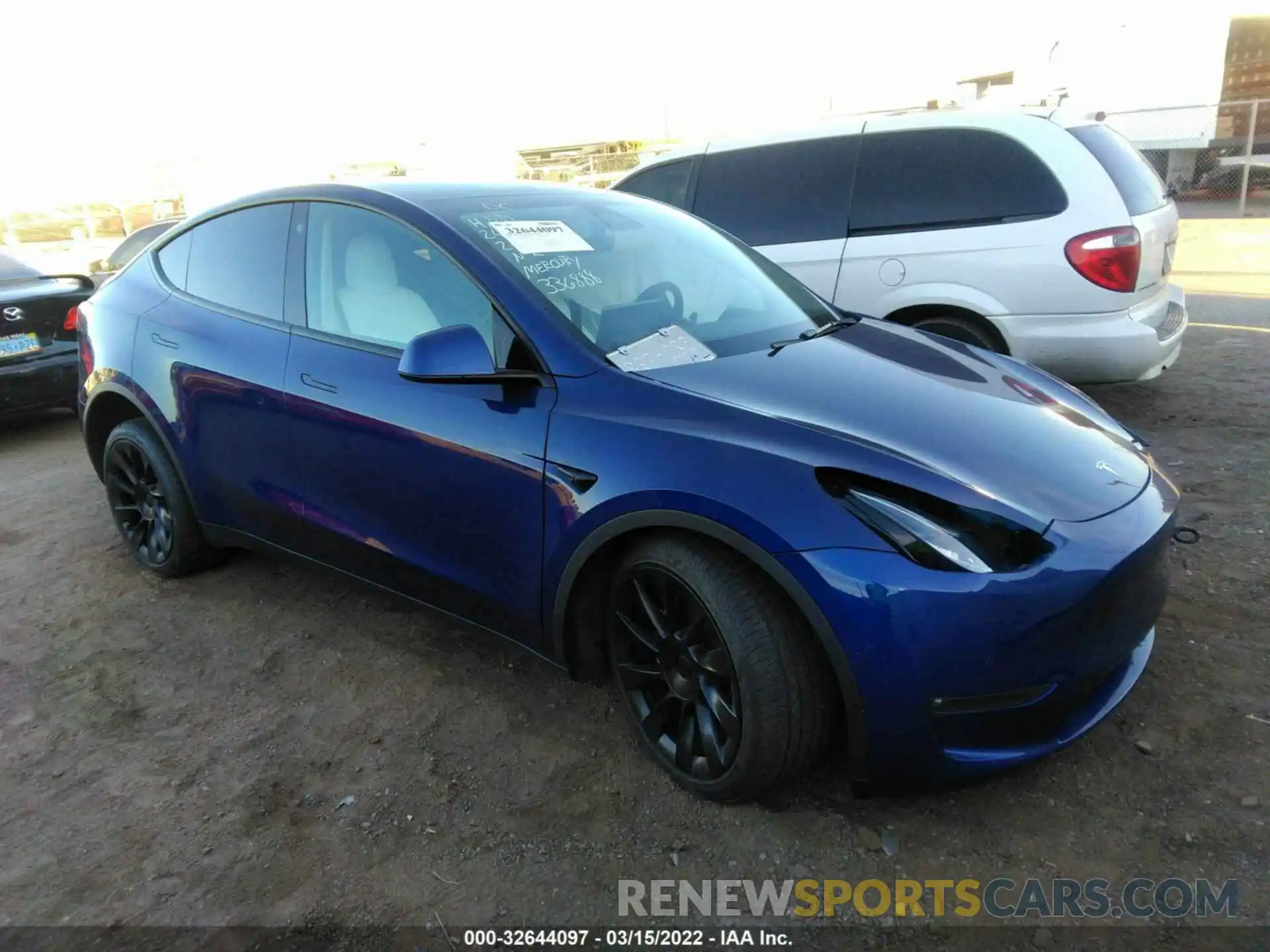 1 Photograph of a damaged car 5YJYGDEE3MF151464 TESLA MODEL Y 2021