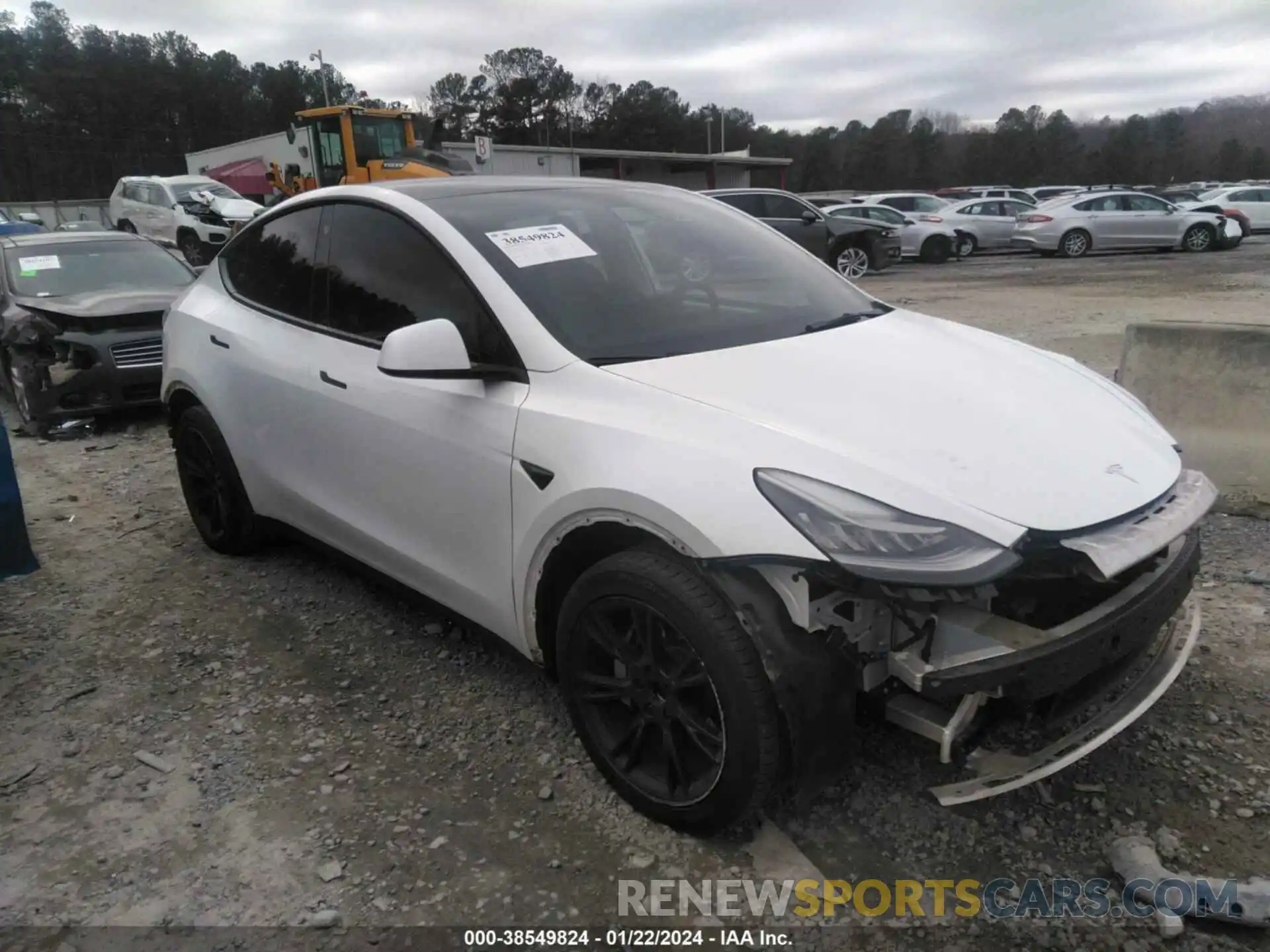 1 Photograph of a damaged car 5YJYGDEE3MF188529 TESLA MODEL Y 2021