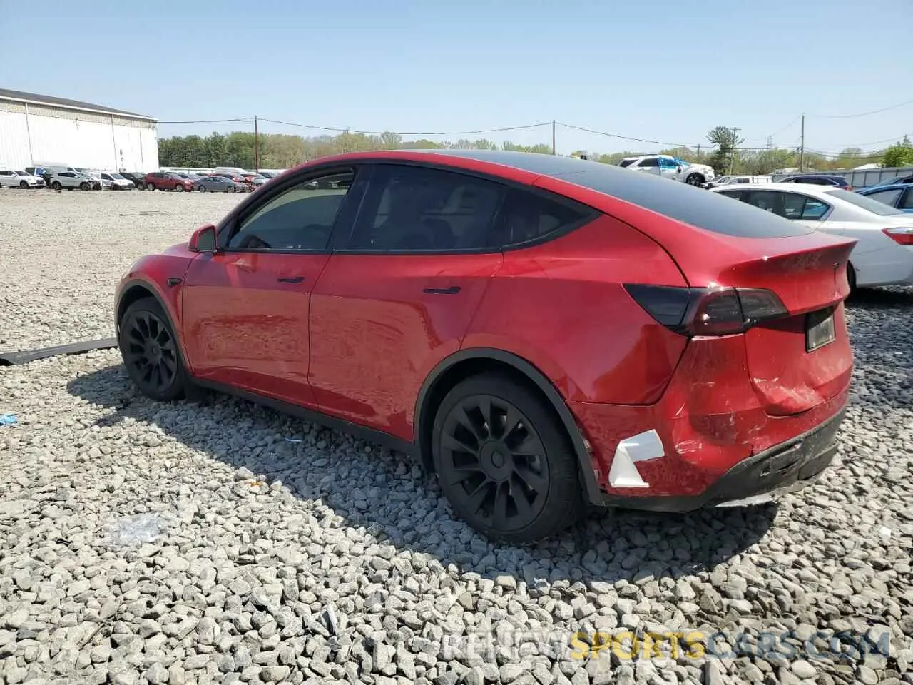 2 Photograph of a damaged car 5YJYGDEE3MF189258 TESLA MODEL Y 2021