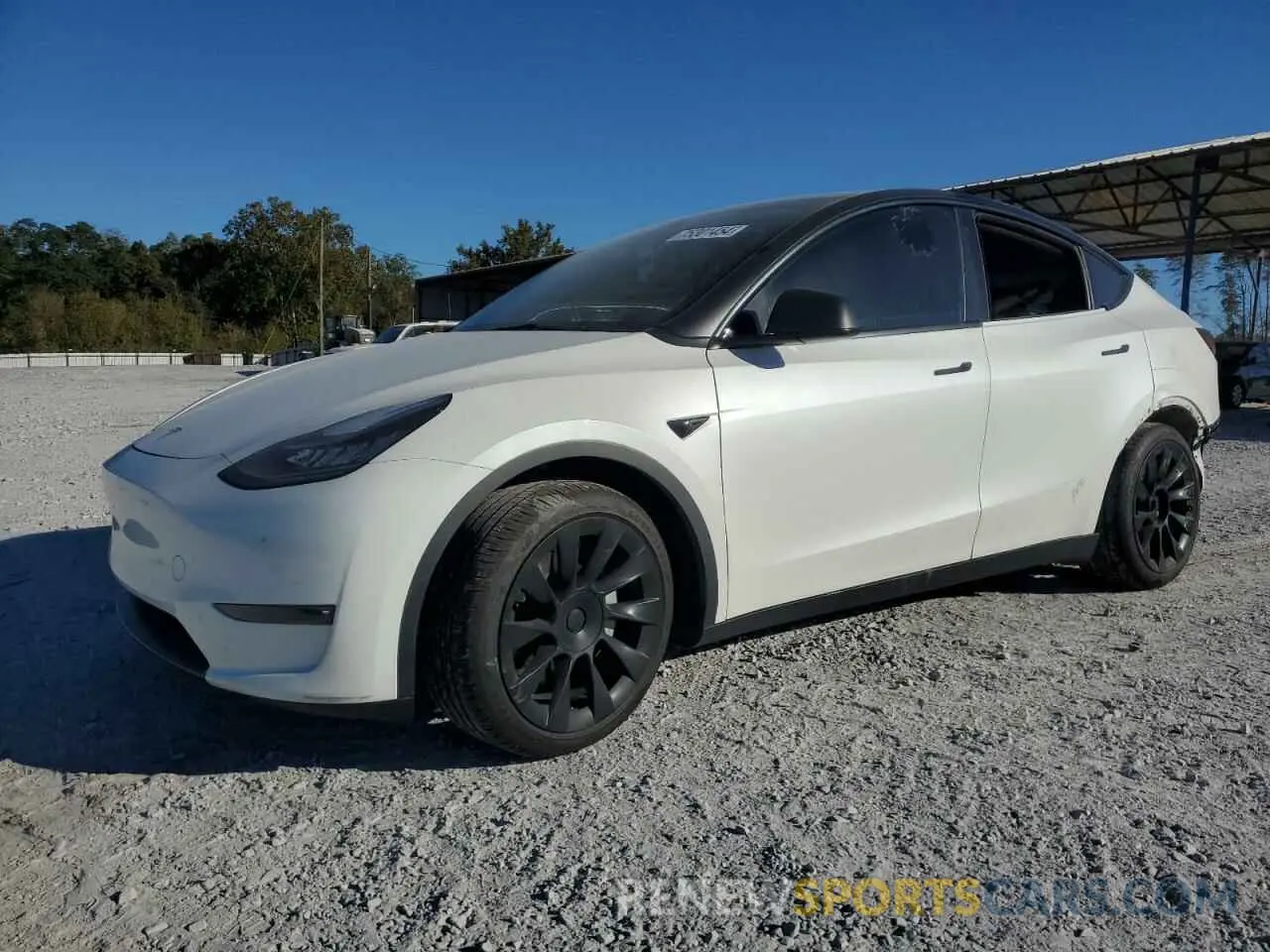 1 Photograph of a damaged car 5YJYGDEE3MF193889 TESLA MODEL Y 2021