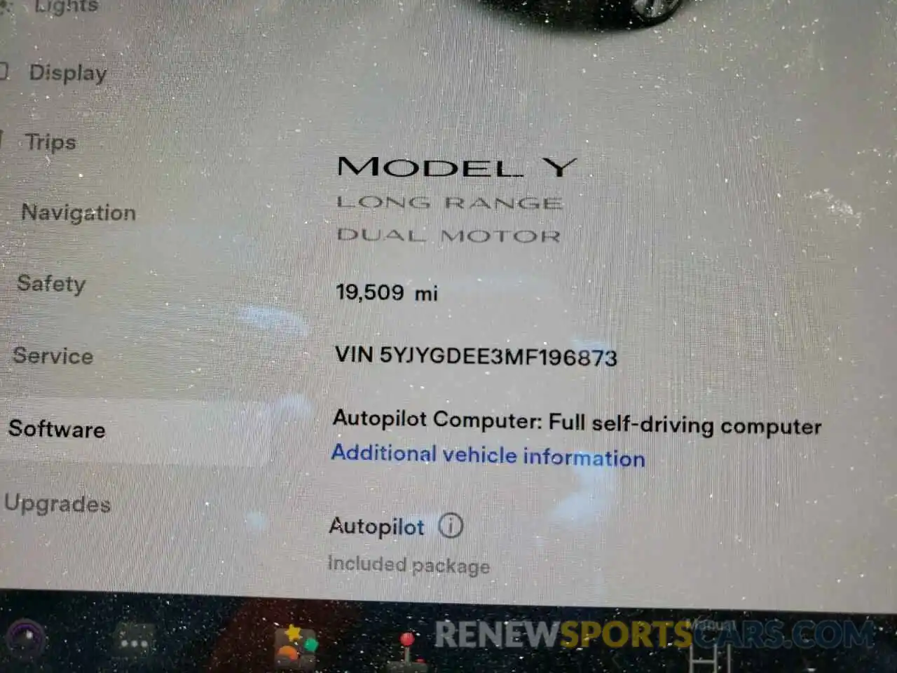 8 Photograph of a damaged car 5YJYGDEE3MF196873 TESLA MODEL Y 2021