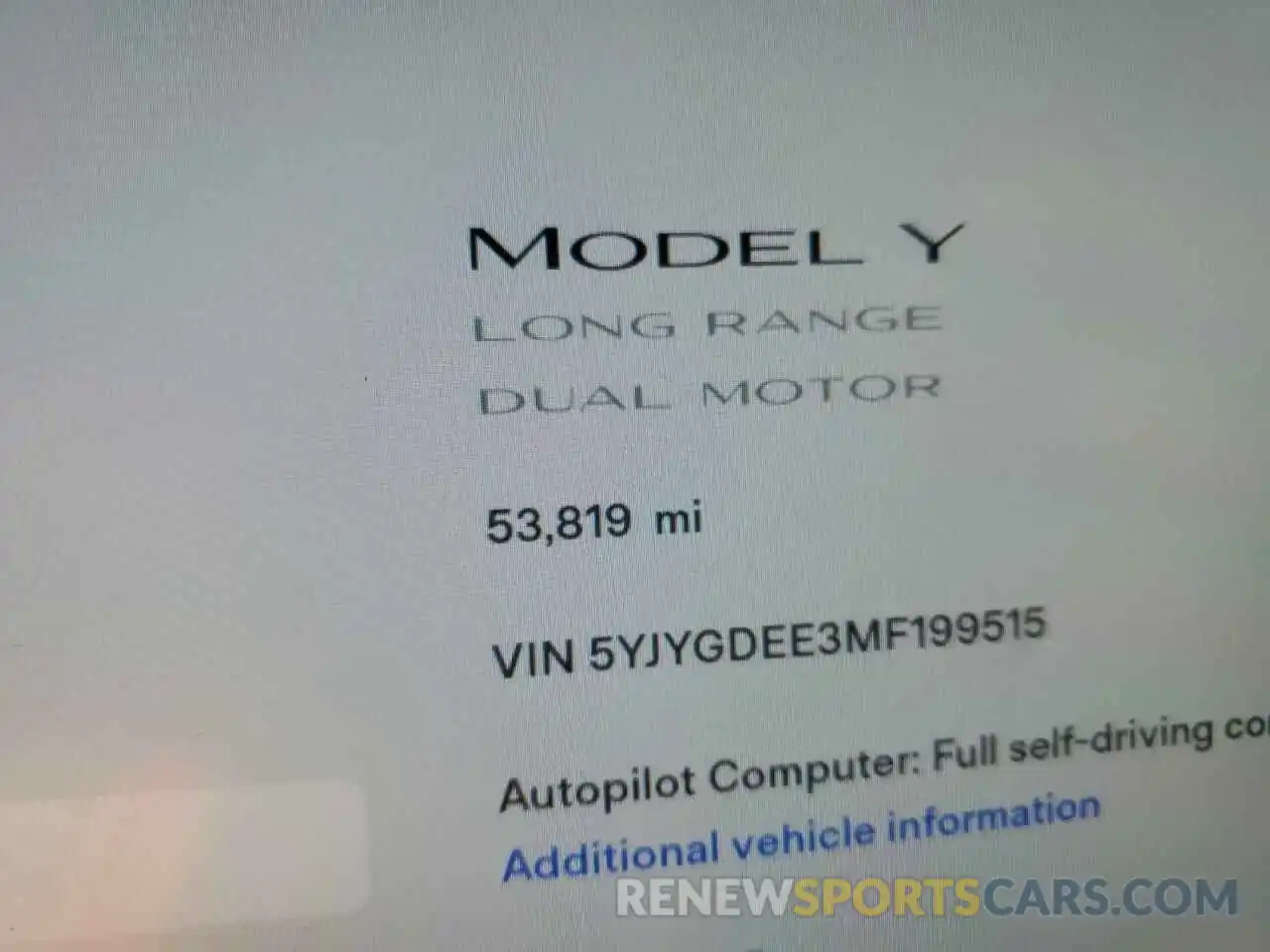 8 Photograph of a damaged car 5YJYGDEE3MF199515 TESLA MODEL Y 2021