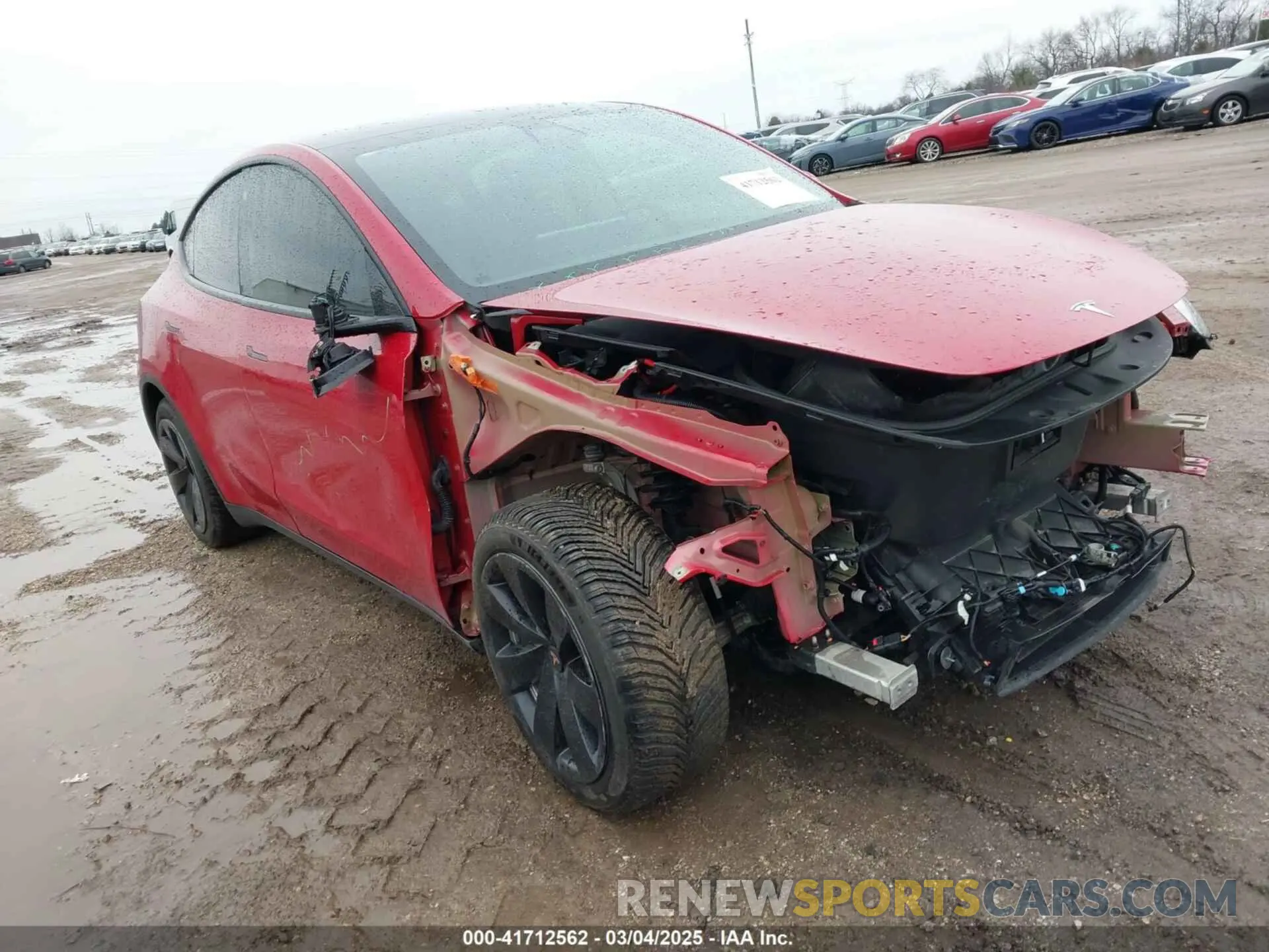 1 Photograph of a damaged car 5YJYGDEE3MF204941 TESLA MODEL Y 2021