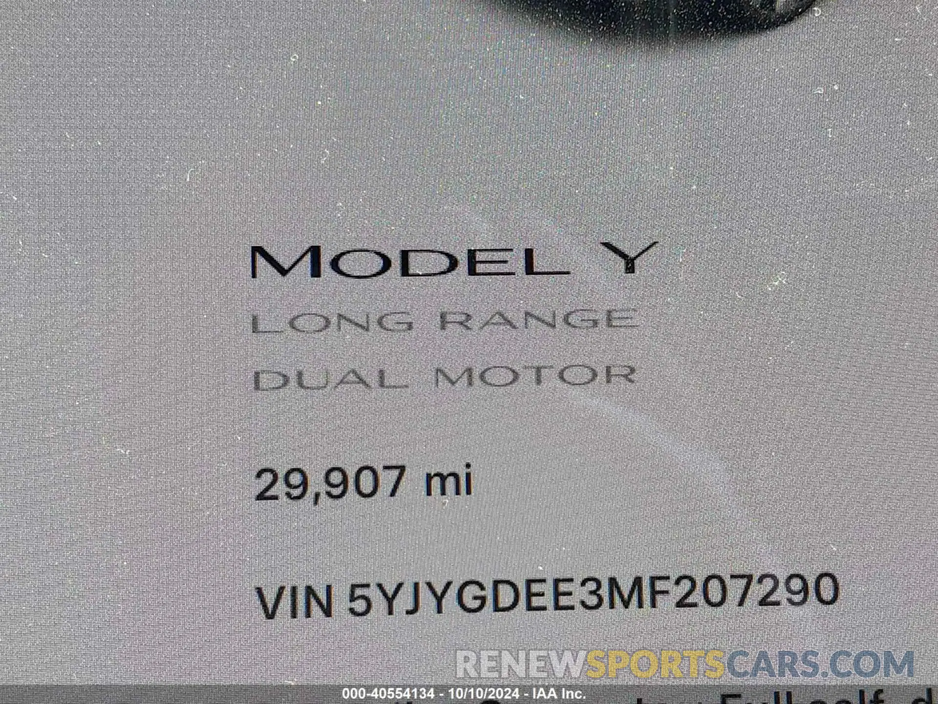 16 Photograph of a damaged car 5YJYGDEE3MF207290 TESLA MODEL Y 2021