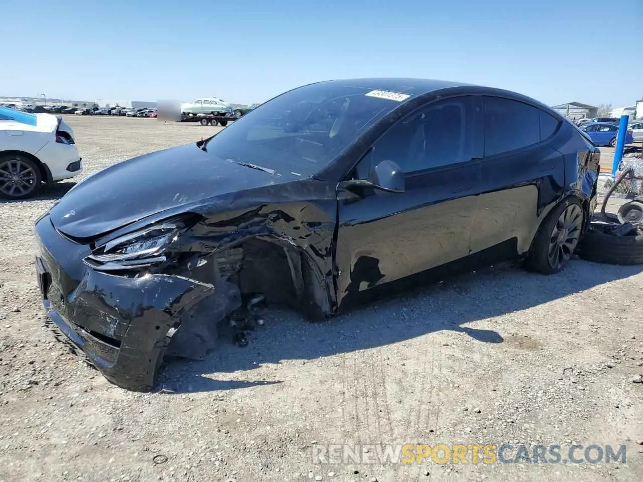1 Photograph of a damaged car 5YJYGDEE3MF209217 TESLA MODEL Y 2021