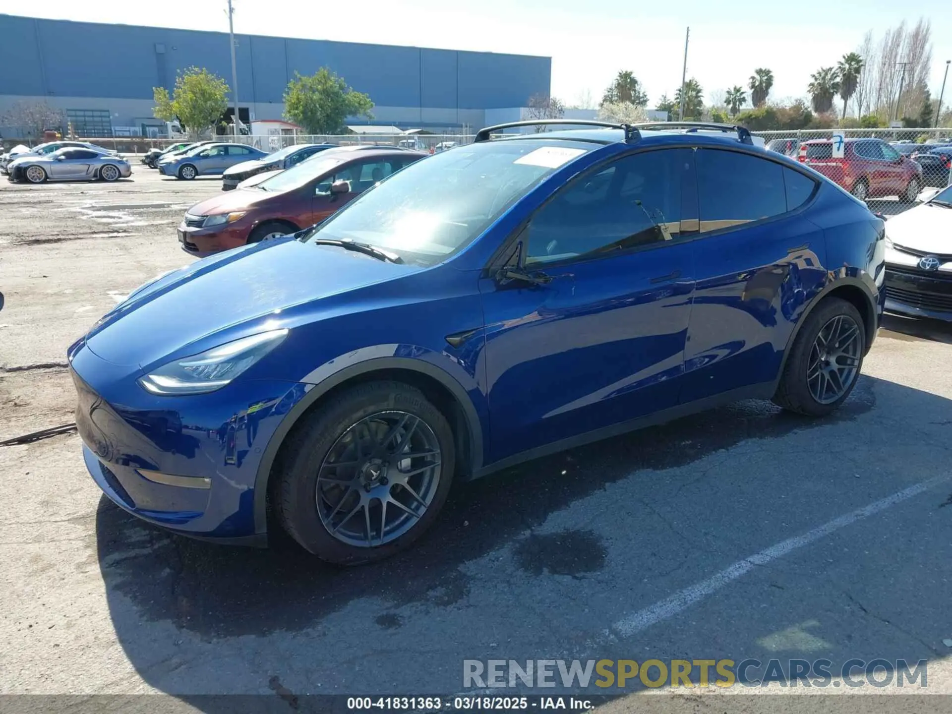 2 Photograph of a damaged car 5YJYGDEE3MF218743 TESLA MODEL Y 2021