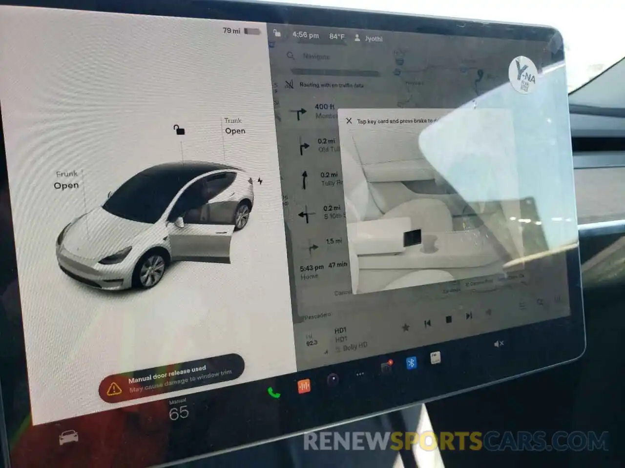 8 Photograph of a damaged car 5YJYGDEE3MF245991 TESLA MODEL Y 2021