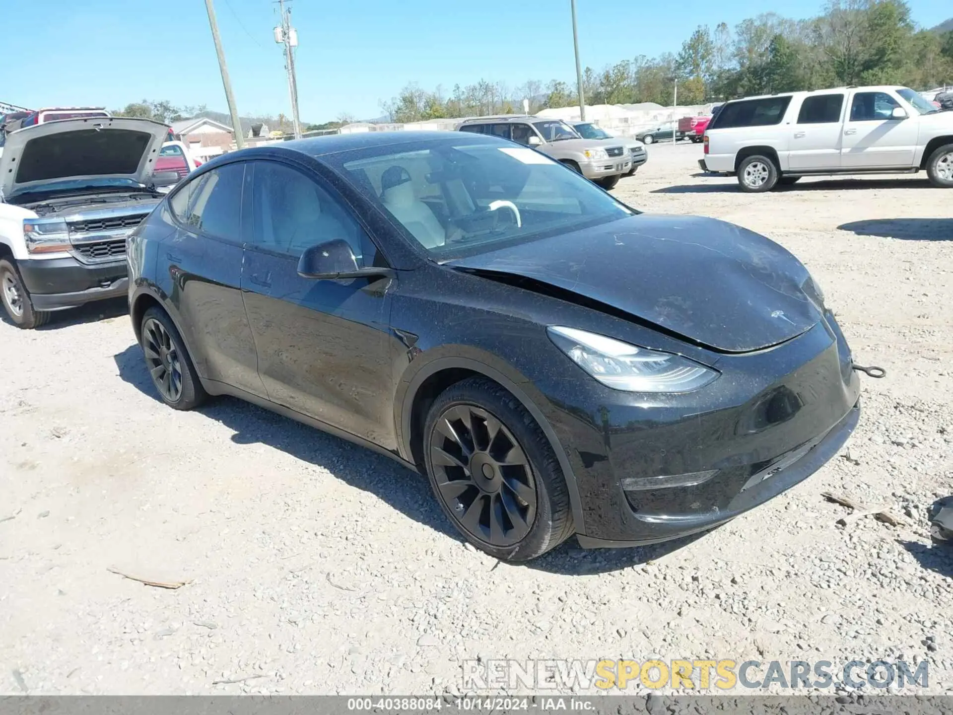 1 Photograph of a damaged car 5YJYGDEE3MF248485 TESLA MODEL Y 2021