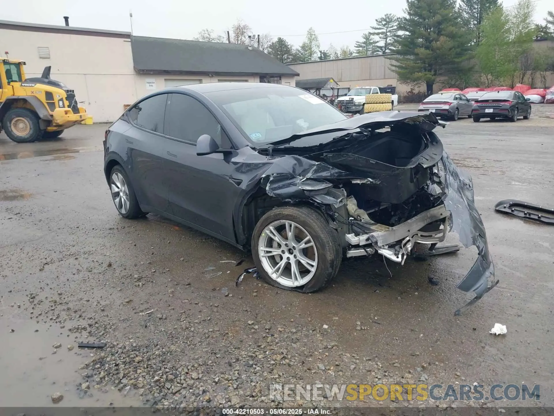 1 Photograph of a damaged car 5YJYGDEE3MF254383 TESLA MODEL Y 2021