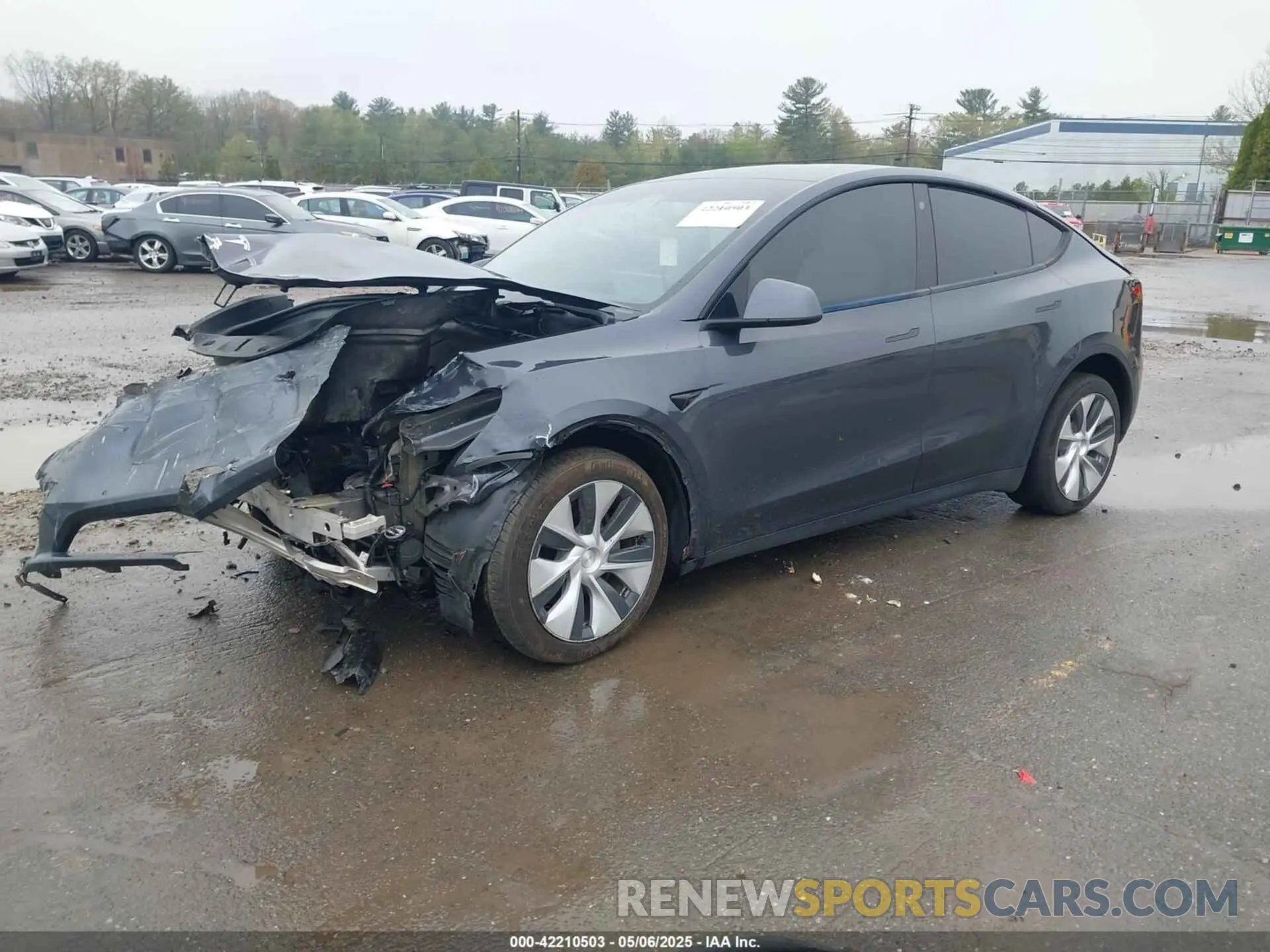2 Photograph of a damaged car 5YJYGDEE3MF254383 TESLA MODEL Y 2021