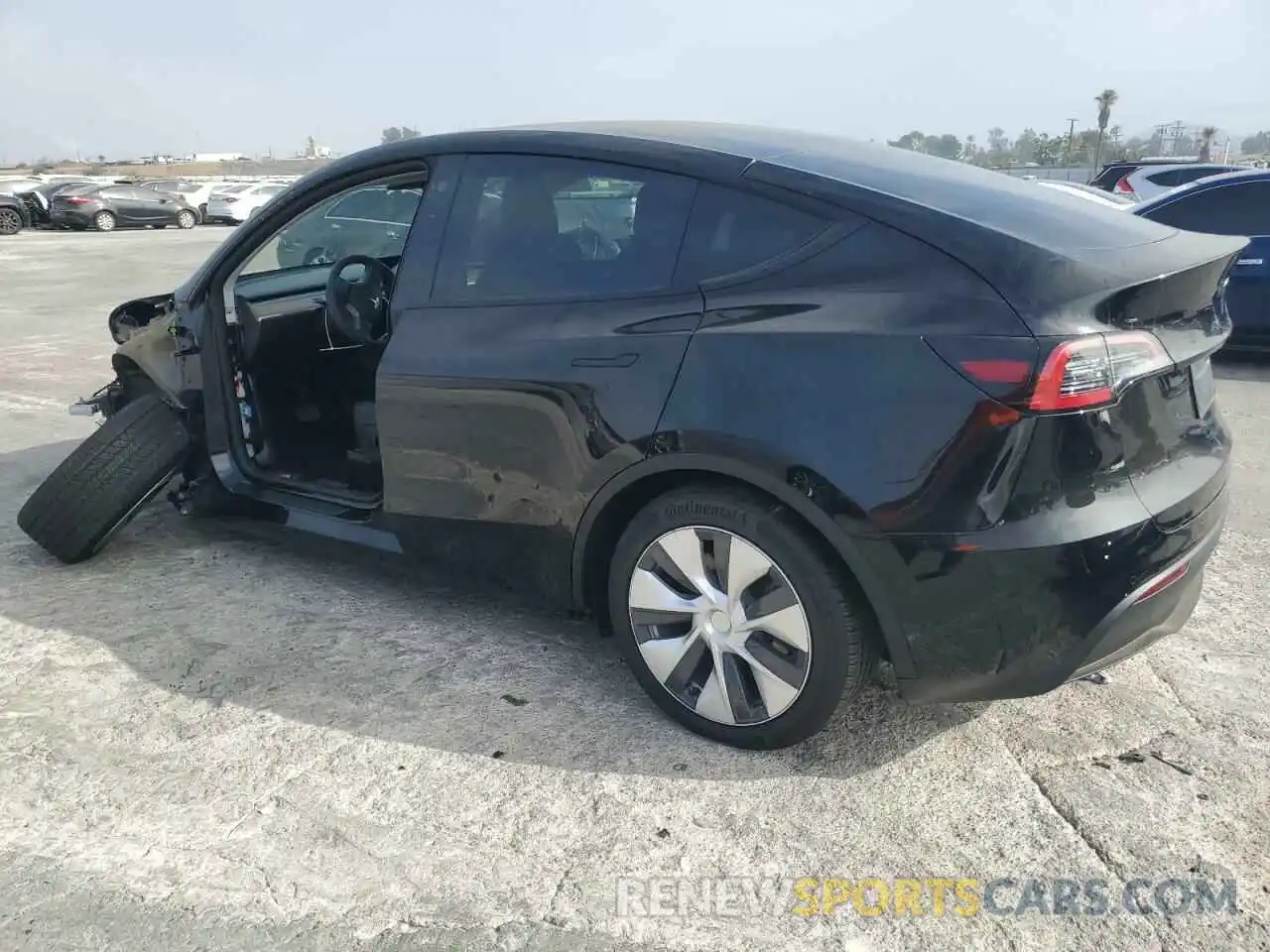 2 Photograph of a damaged car 5YJYGDEE3MF270115 TESLA MODEL Y 2021