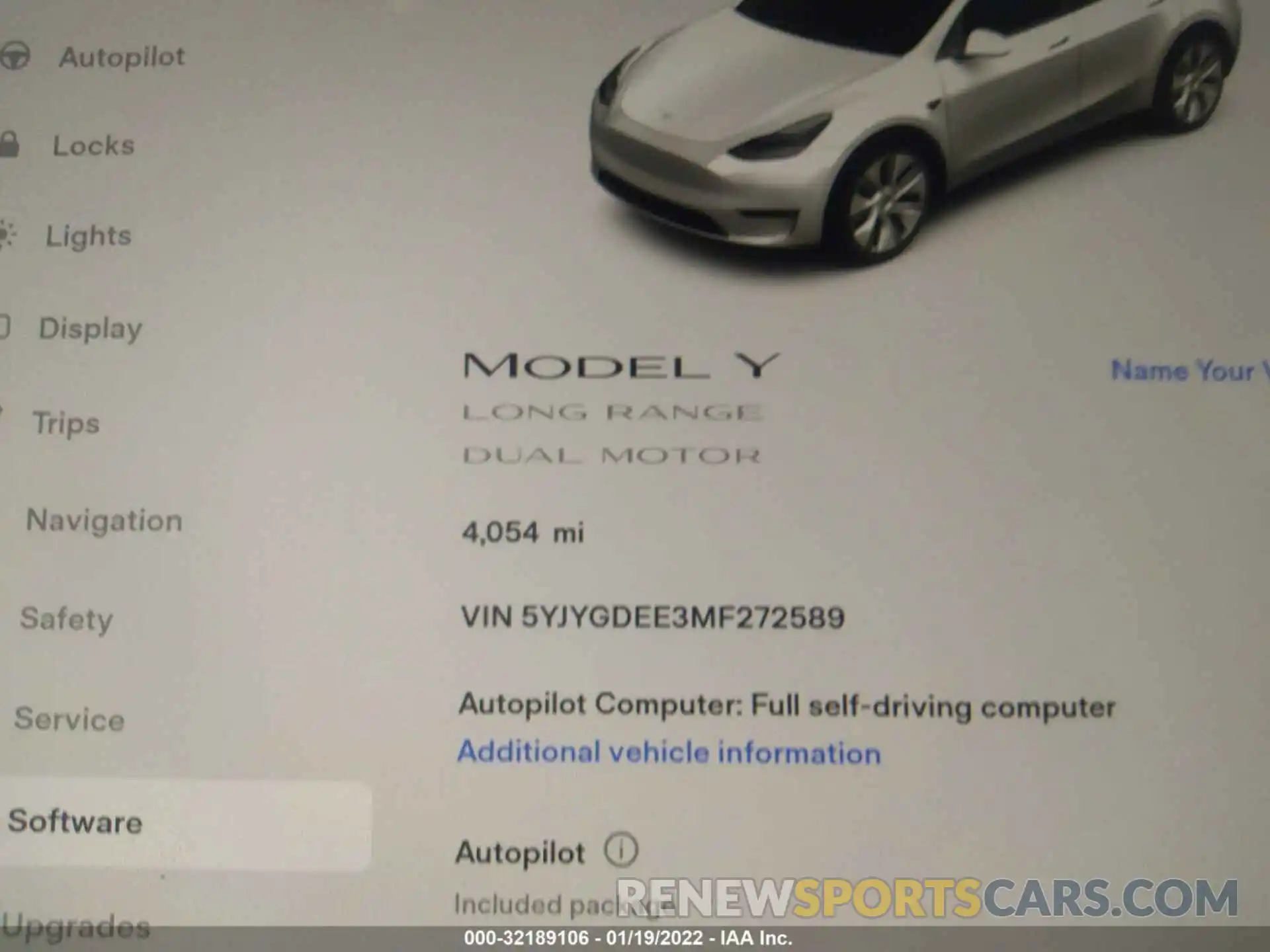 7 Photograph of a damaged car 5YJYGDEE3MF272589 TESLA MODEL Y 2021