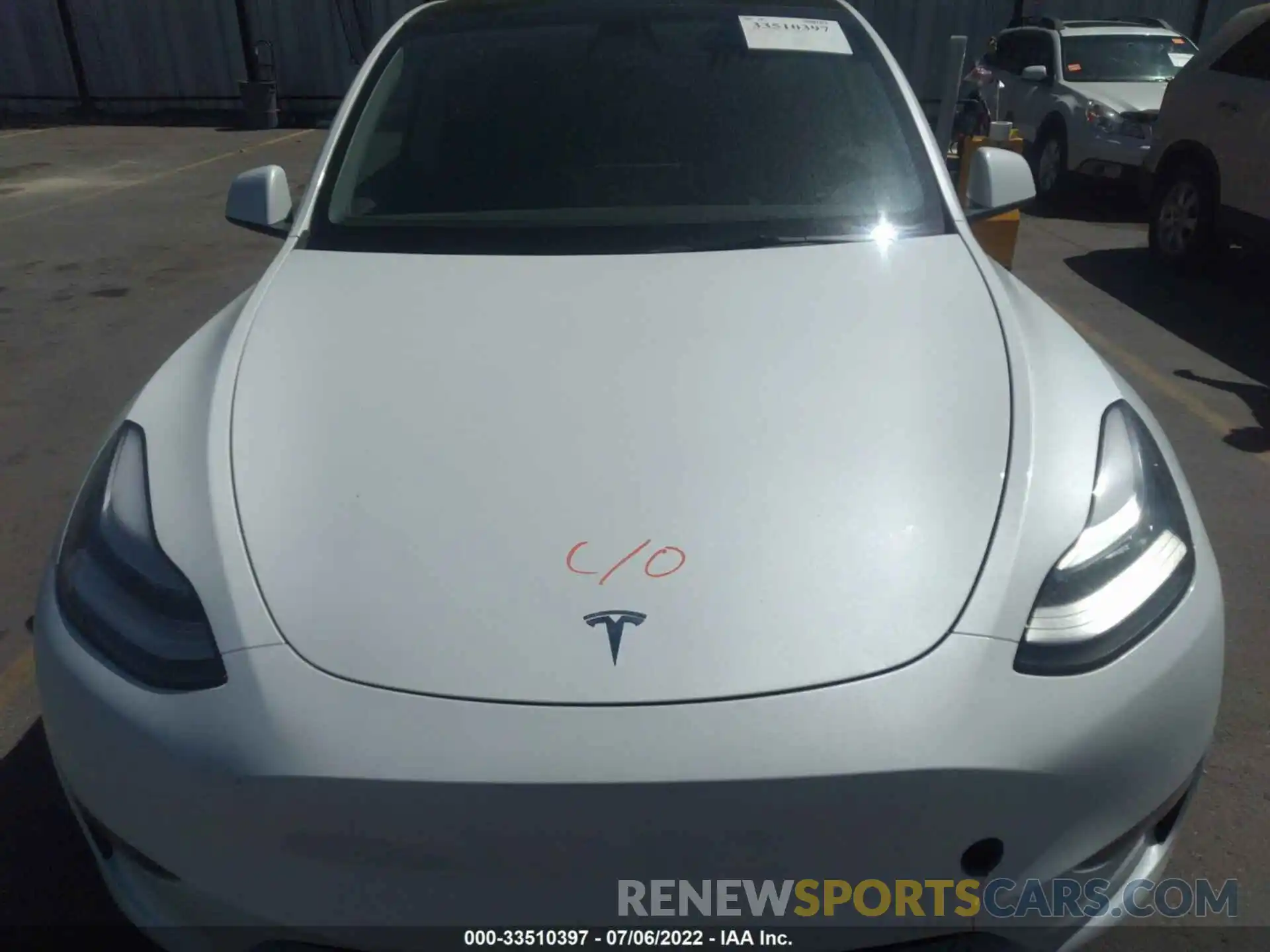 10 Photograph of a damaged car 5YJYGDEE3MF294222 TESLA MODEL Y 2021