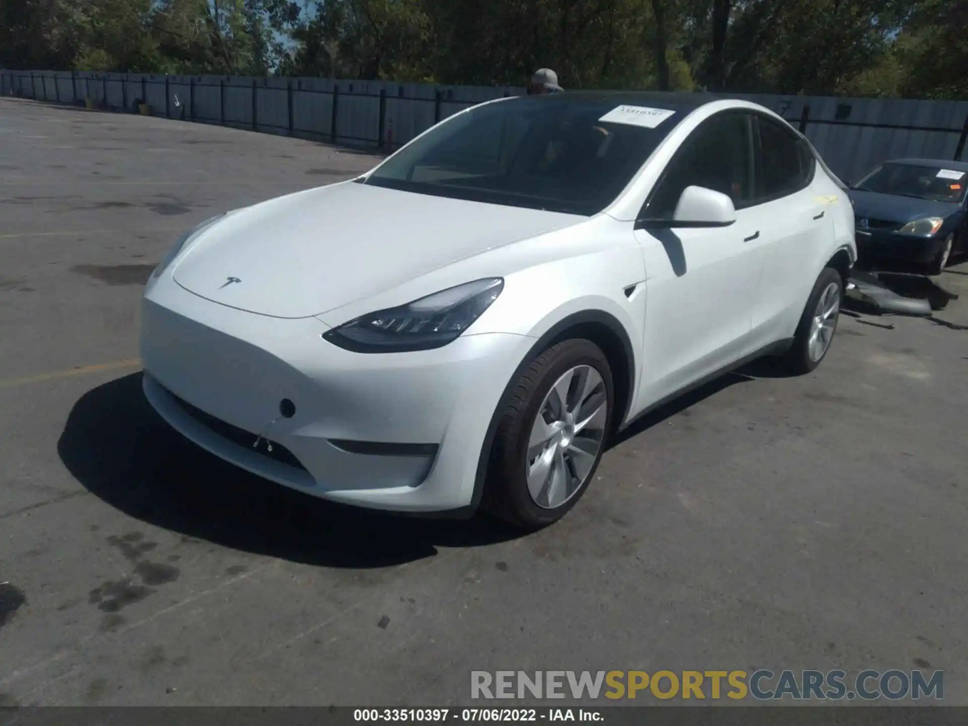 2 Photograph of a damaged car 5YJYGDEE3MF294222 TESLA MODEL Y 2021