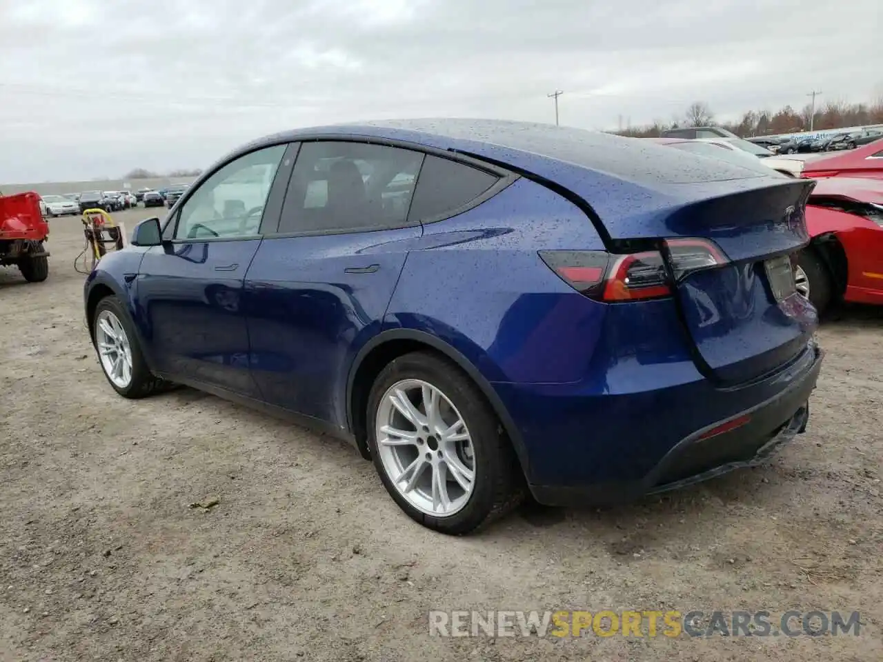 2 Photograph of a damaged car 5YJYGDEE3MF296052 TESLA MODEL Y 2021