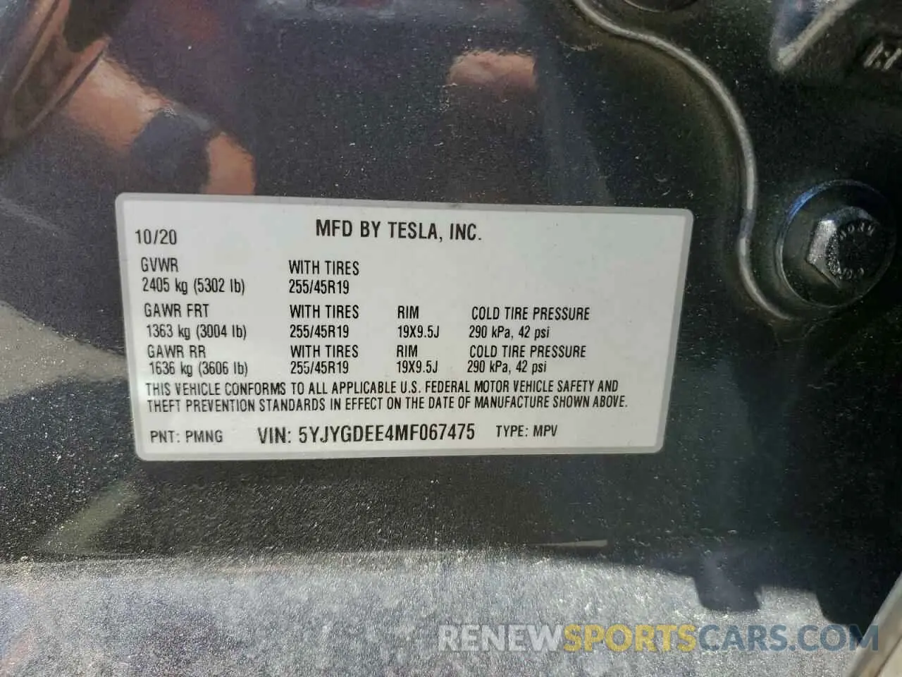 13 Photograph of a damaged car 5YJYGDEE4MF067475 TESLA MODEL Y 2021