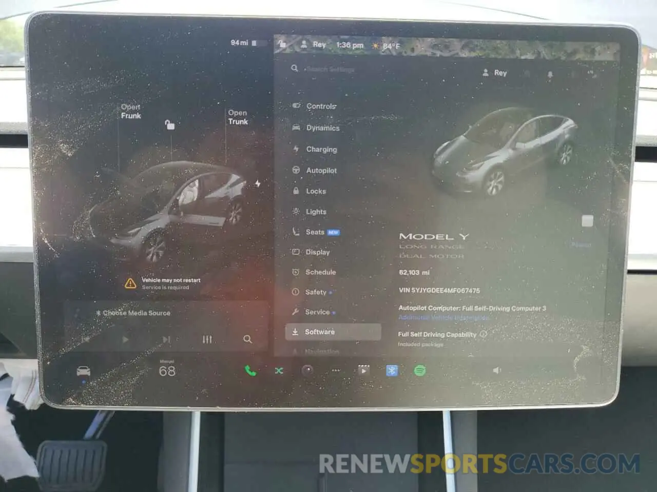 9 Photograph of a damaged car 5YJYGDEE4MF067475 TESLA MODEL Y 2021