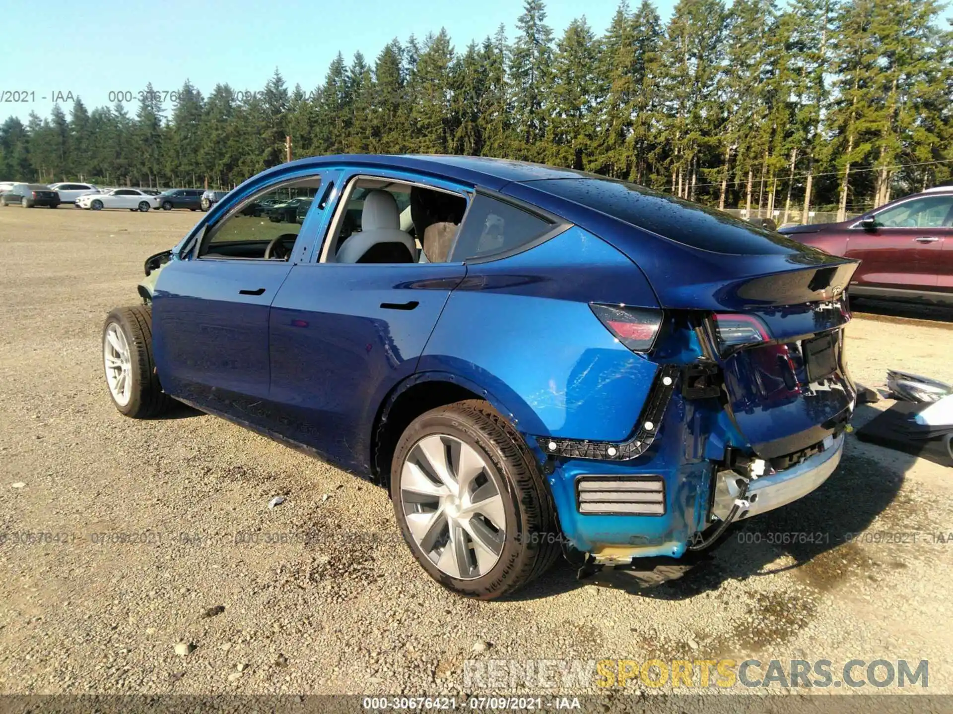 3 Photograph of a damaged car 5YJYGDEE4MF074829 TESLA MODEL Y 2021