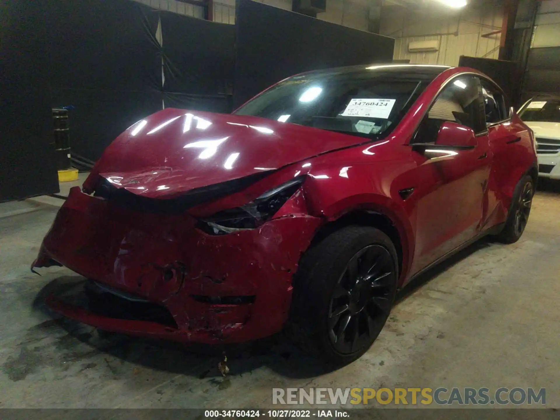 2 Photograph of a damaged car 5YJYGDEE4MF075317 TESLA MODEL Y 2021