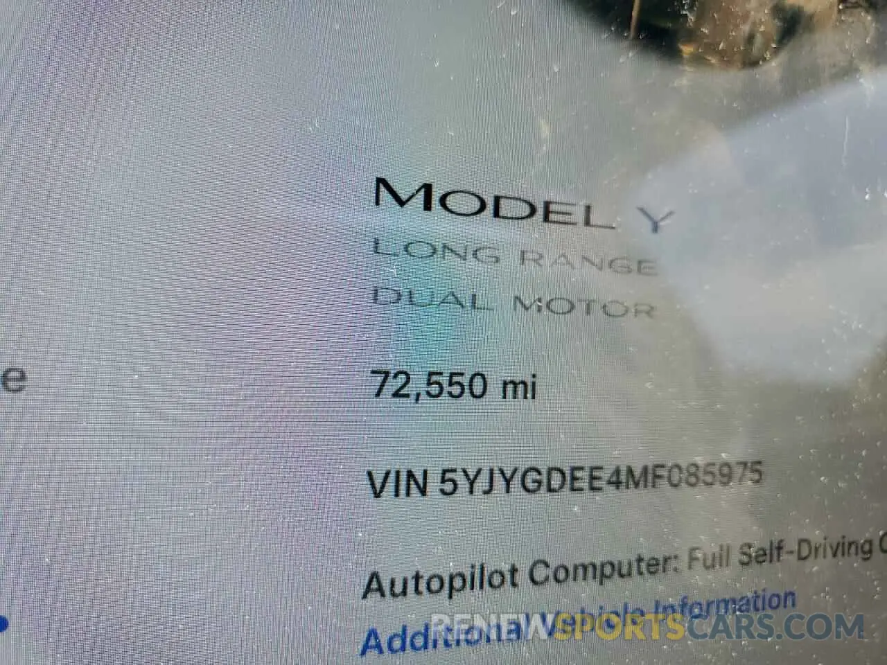 9 Photograph of a damaged car 5YJYGDEE4MF085975 TESLA MODEL Y 2021