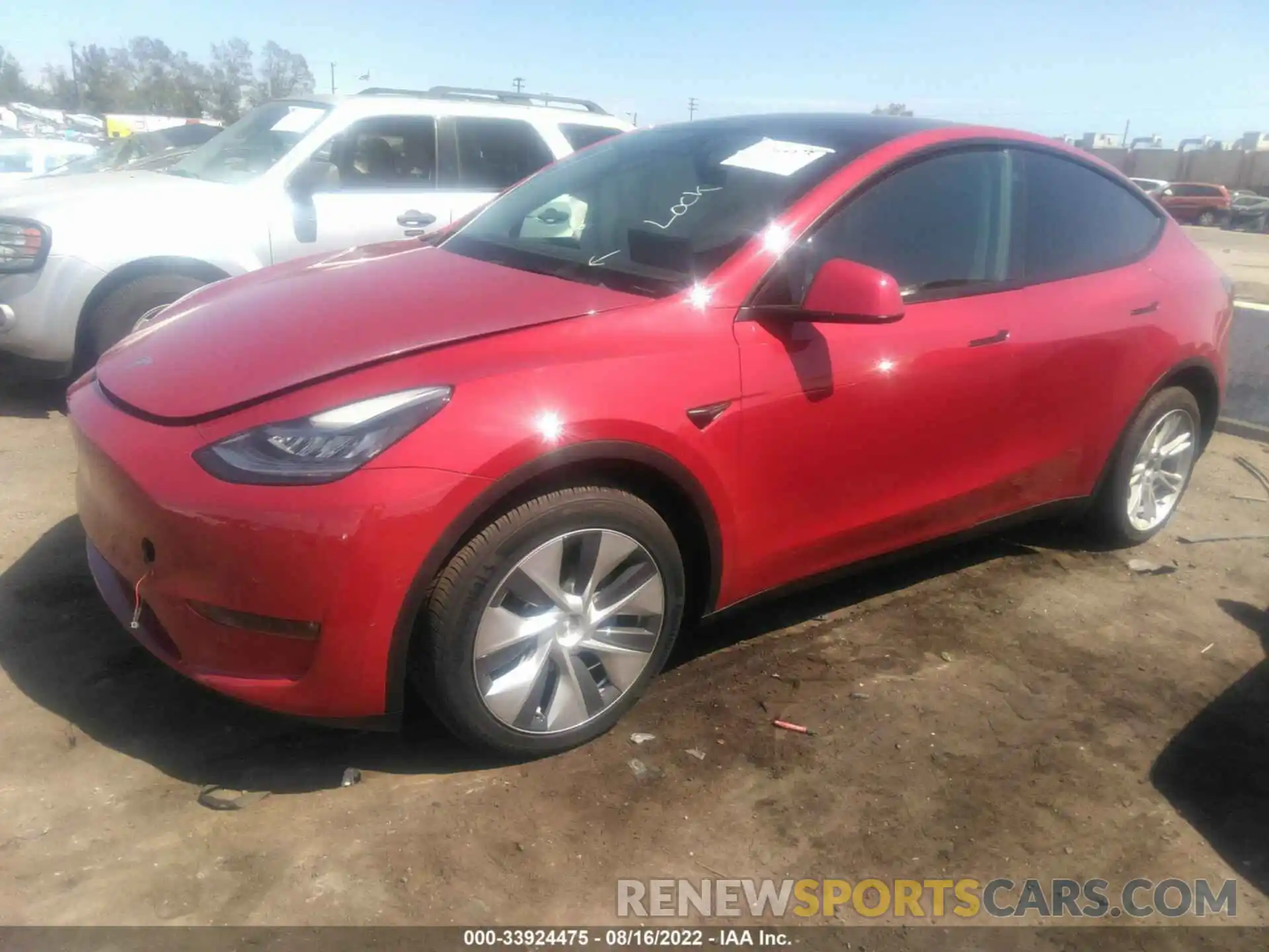 2 Photograph of a damaged car 5YJYGDEE4MF089430 TESLA MODEL Y 2021