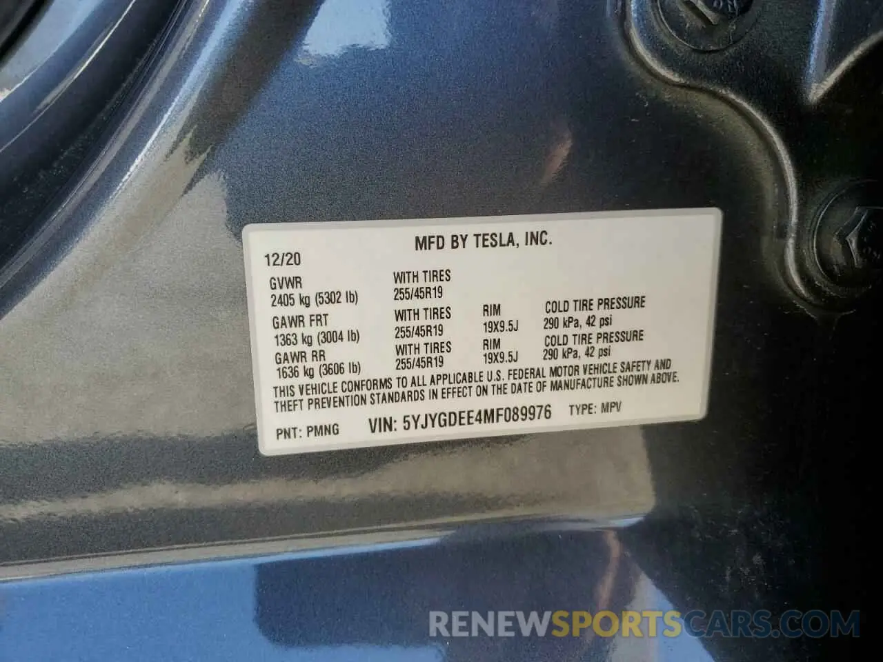 16 Photograph of a damaged car 5YJYGDEE4MF089976 TESLA MODEL Y 2021