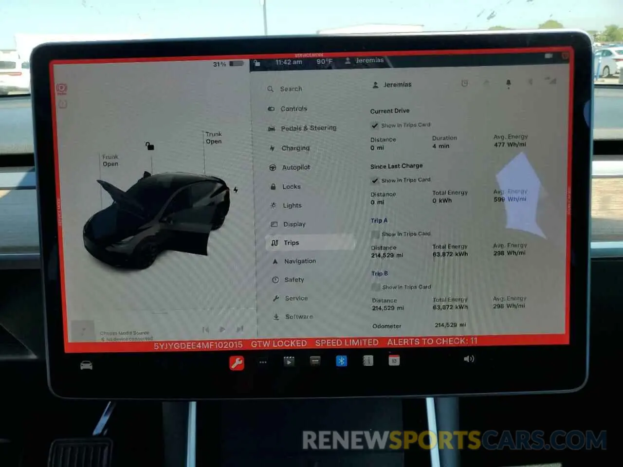 9 Photograph of a damaged car 5YJYGDEE4MF102015 TESLA MODEL Y 2021