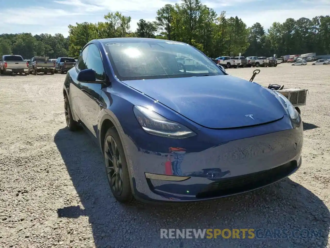 1 Photograph of a damaged car 5YJYGDEE4MF111507 TESLA MODEL Y 2021