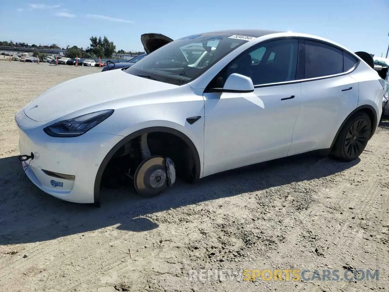 1 Photograph of a damaged car 5YJYGDEE4MF114374 TESLA MODEL Y 2021