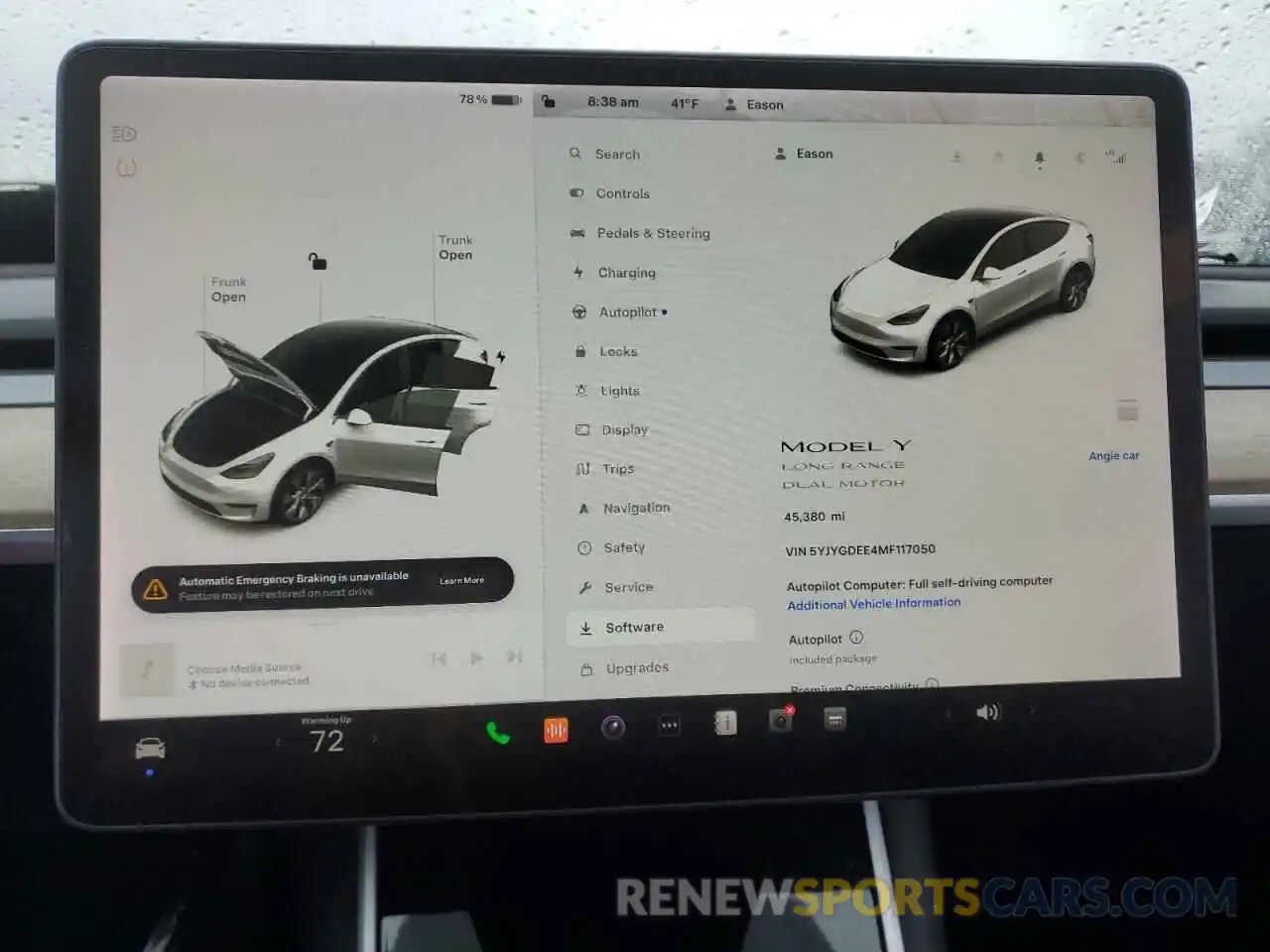 9 Photograph of a damaged car 5YJYGDEE4MF117050 TESLA MODEL Y 2021