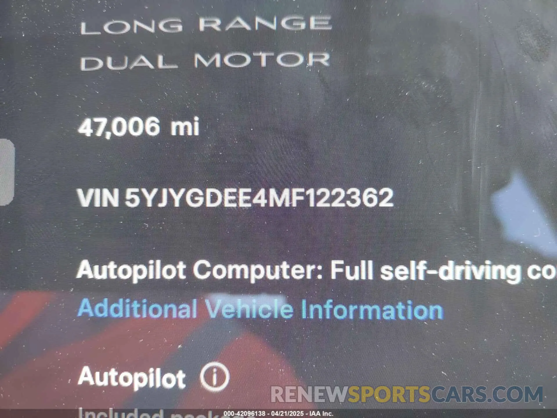 9 Photograph of a damaged car 5YJYGDEE4MF122362 TESLA MODEL Y 2021