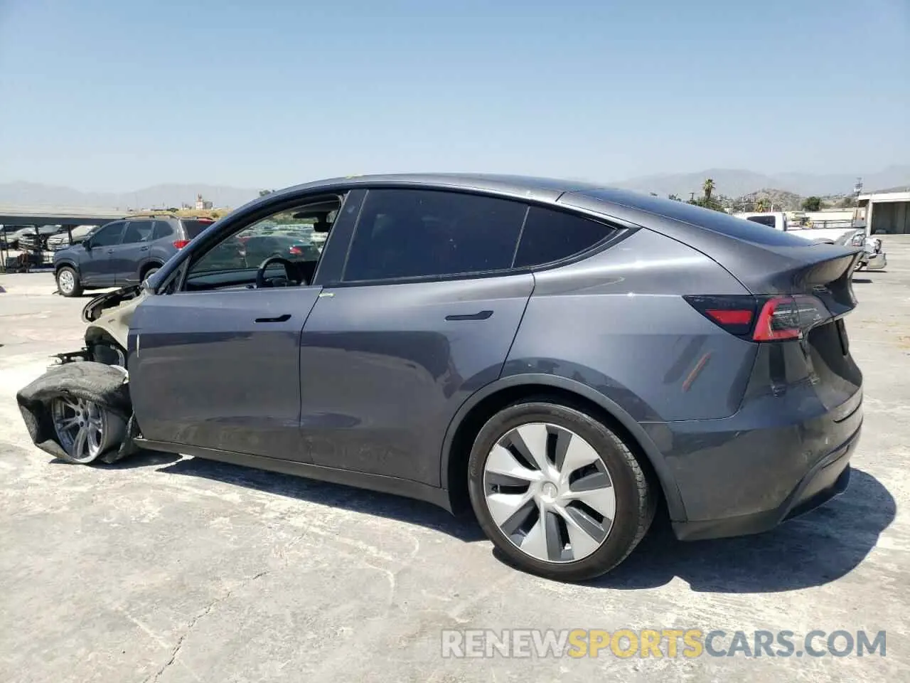 2 Photograph of a damaged car 5YJYGDEE4MF131109 TESLA MODEL Y 2021