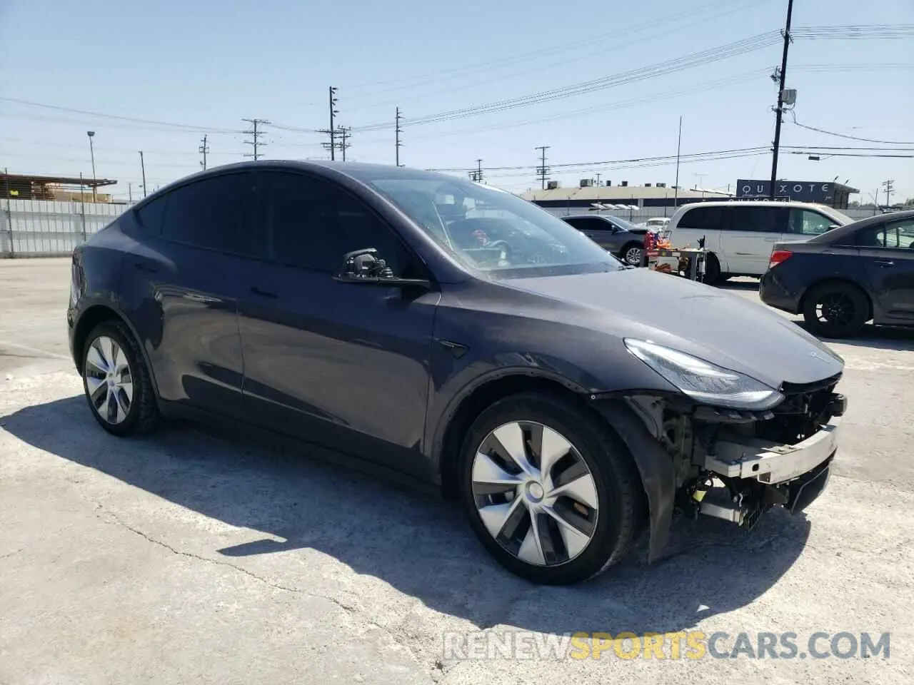 4 Photograph of a damaged car 5YJYGDEE4MF131109 TESLA MODEL Y 2021