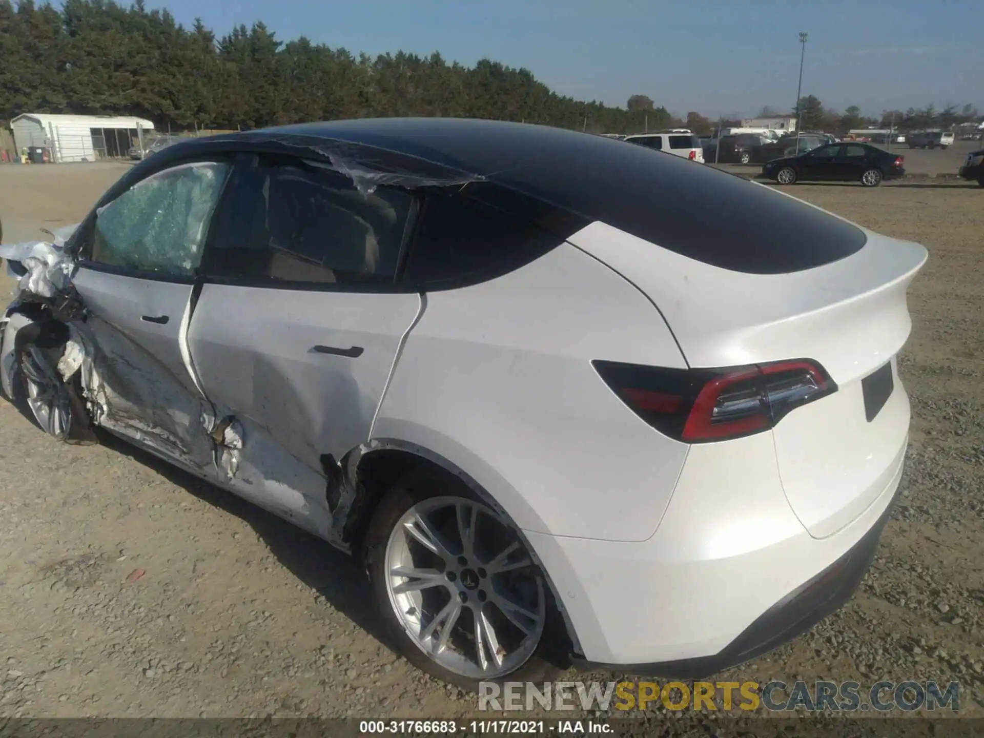 3 Photograph of a damaged car 5YJYGDEE4MF146483 TESLA MODEL Y 2021