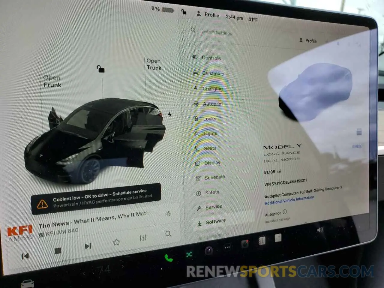9 Photograph of a damaged car 5YJYGDEE4MF159217 TESLA MODEL Y 2021