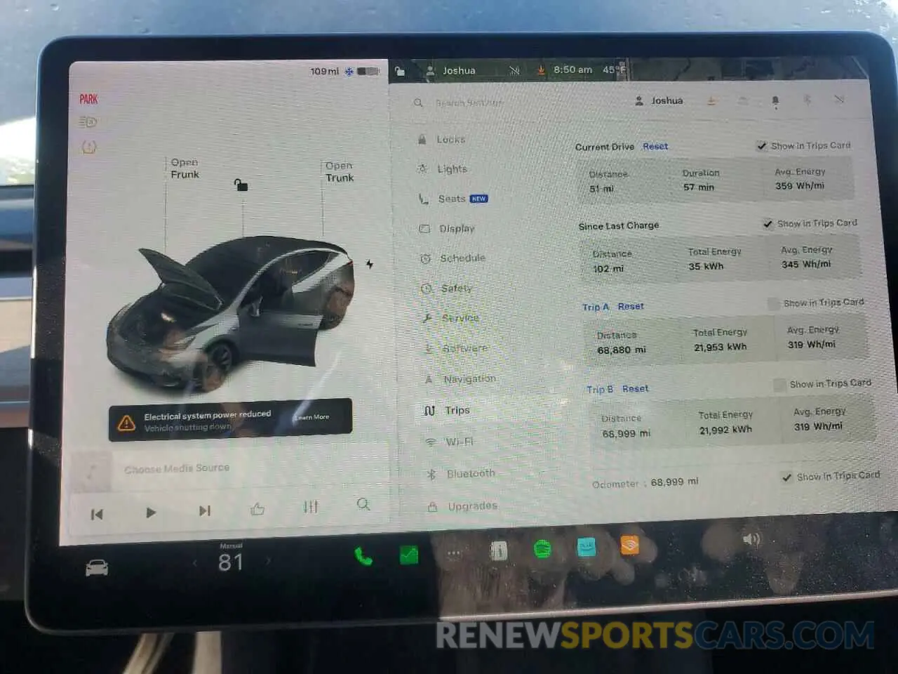 9 Photograph of a damaged car 5YJYGDEE4MF208593 TESLA MODEL Y 2021