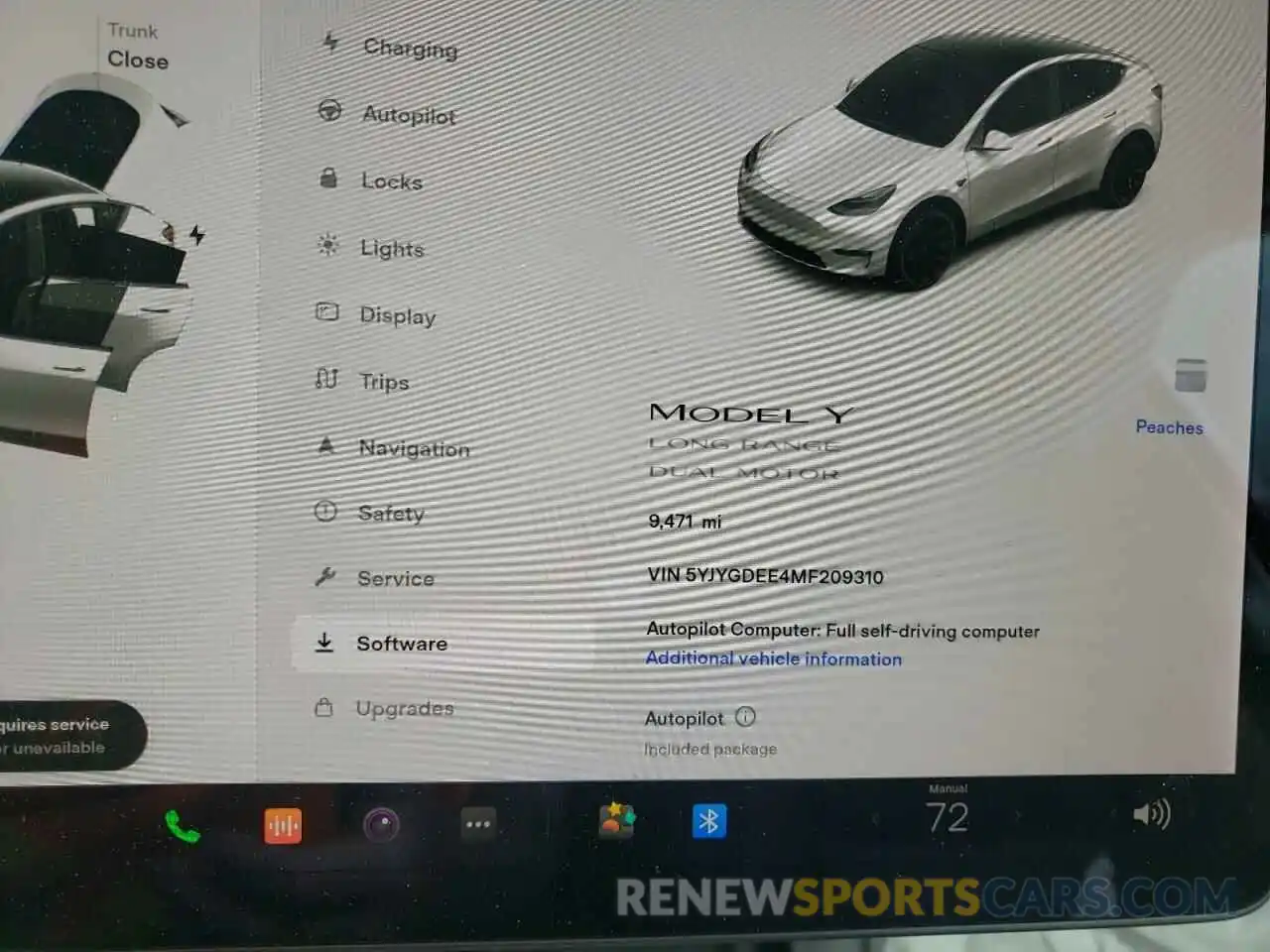 8 Photograph of a damaged car 5YJYGDEE4MF209310 TESLA MODEL Y 2021