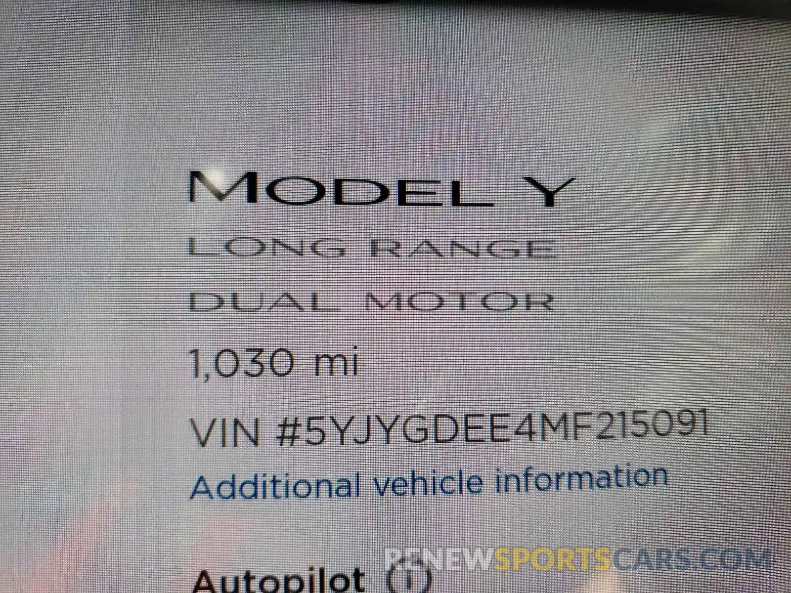 8 Photograph of a damaged car 5YJYGDEE4MF215091 TESLA MODEL Y 2021