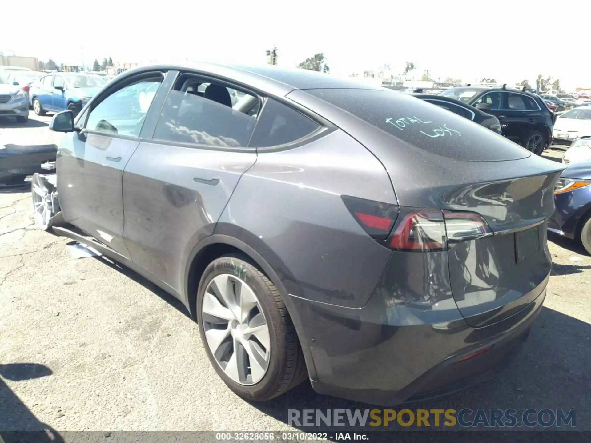 3 Photograph of a damaged car 5YJYGDEE4MF218587 TESLA MODEL Y 2021